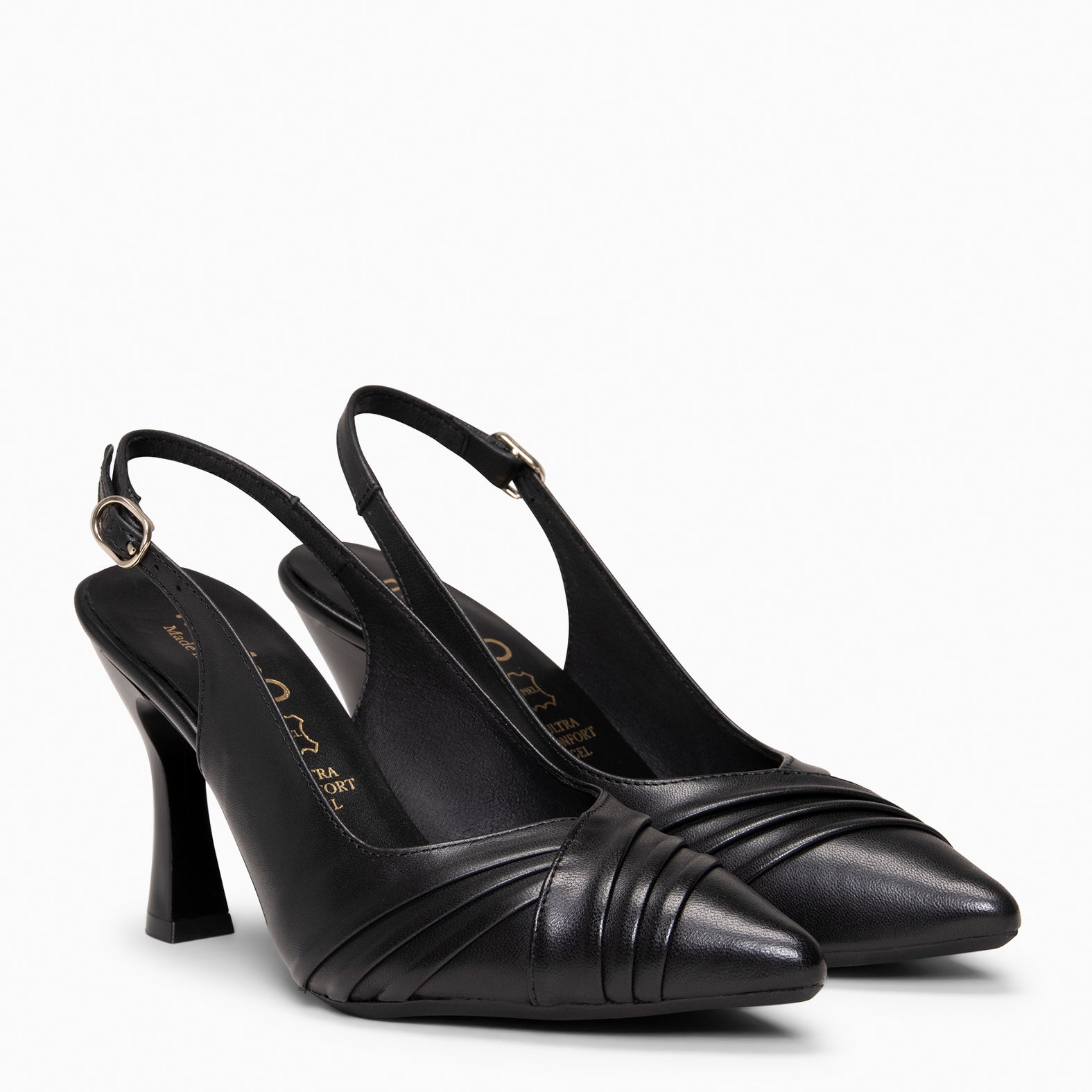 CARLA - Zapato de tacón alto destalonado NEGRO - miMaO ®