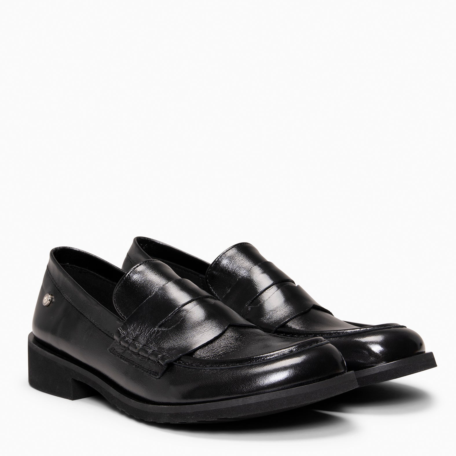 HARVARD - Mocasines planos de piel NEGRO - miMaO ®