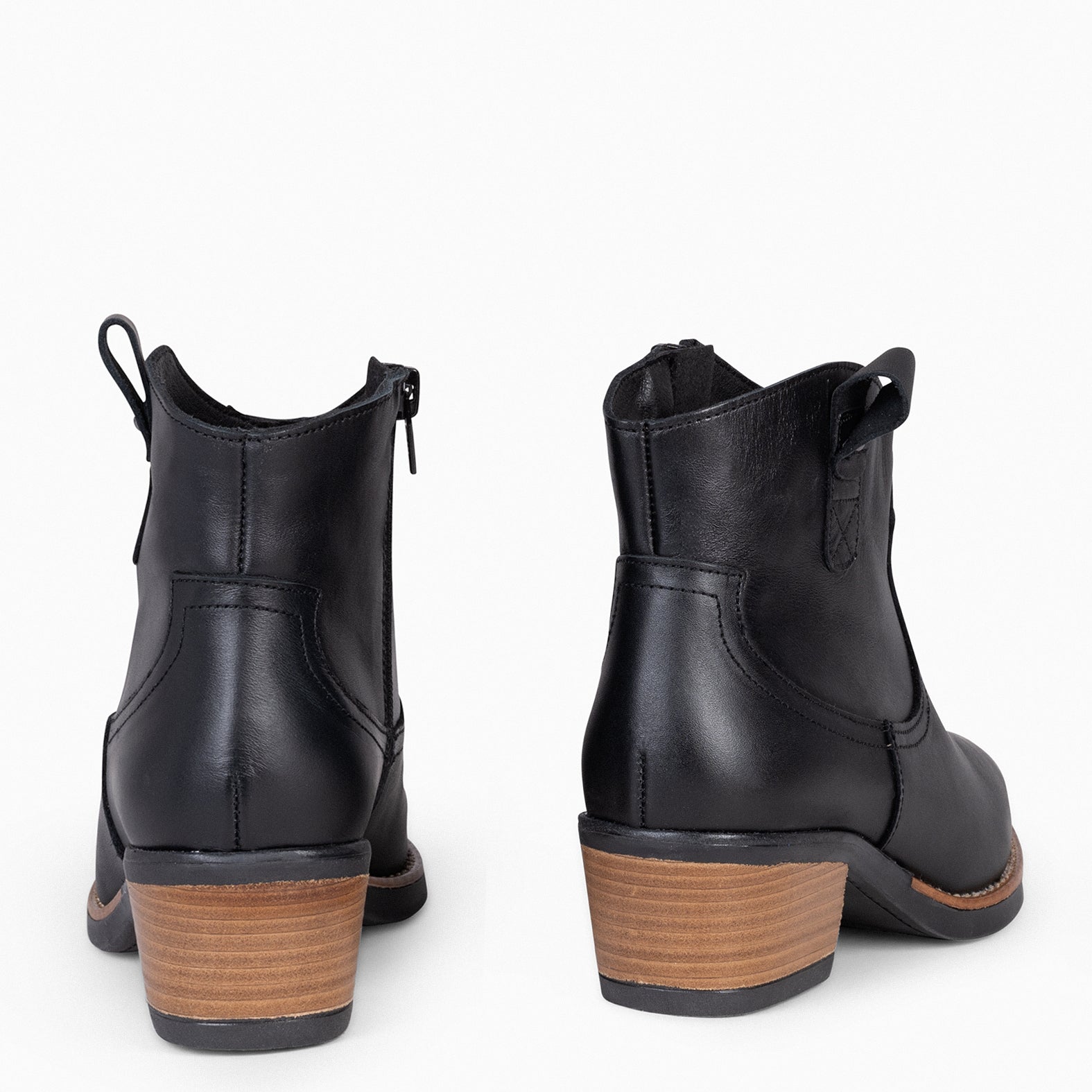 LUISIANA – Bottines style cowboy NOIR