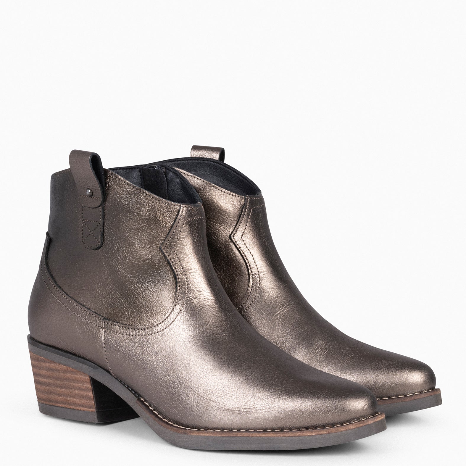 LUISIANA - Botín estilo cowboy BRONCE - miMaO ®