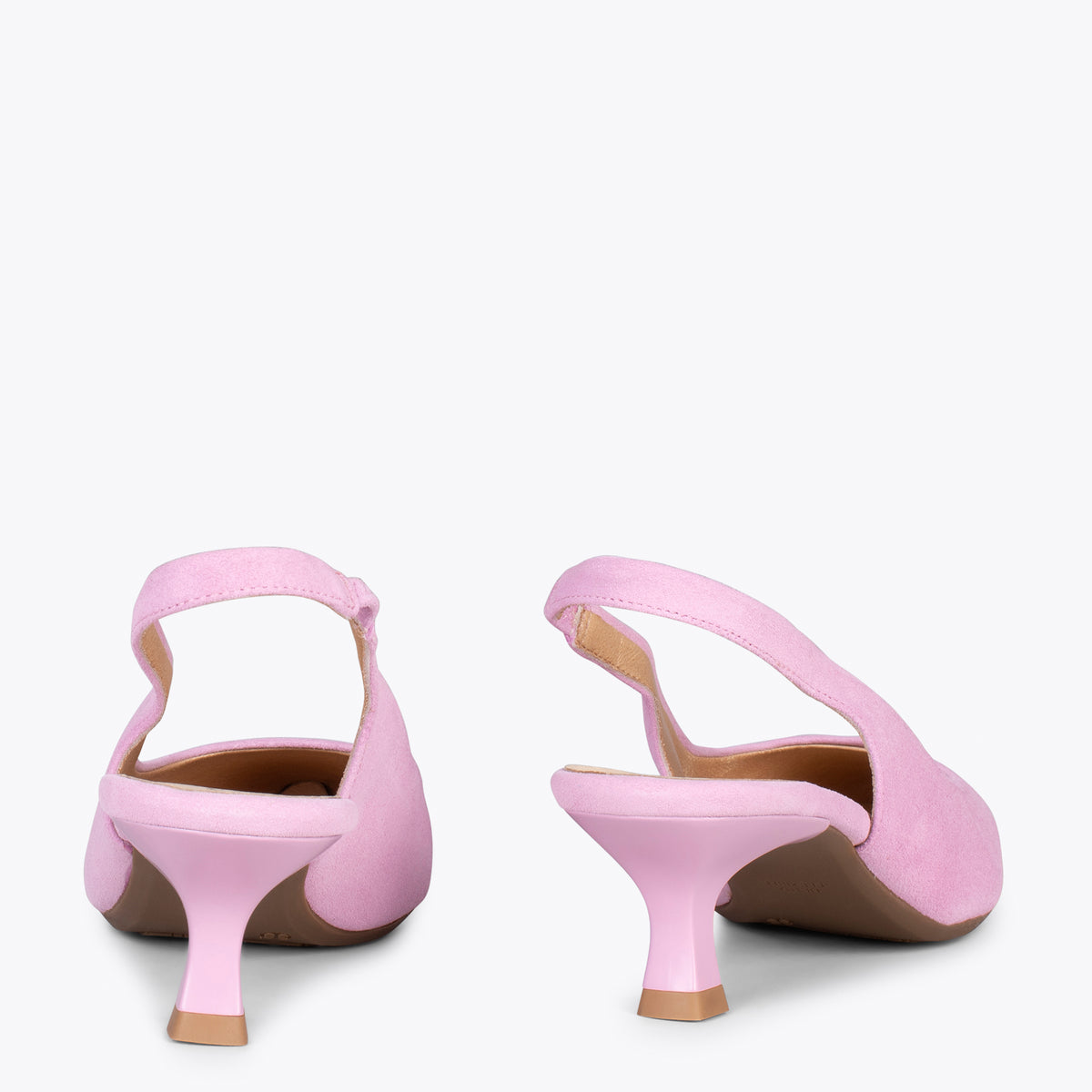 KITTEN DESTALONADO – Zapatos de tacón acampanado ROSA