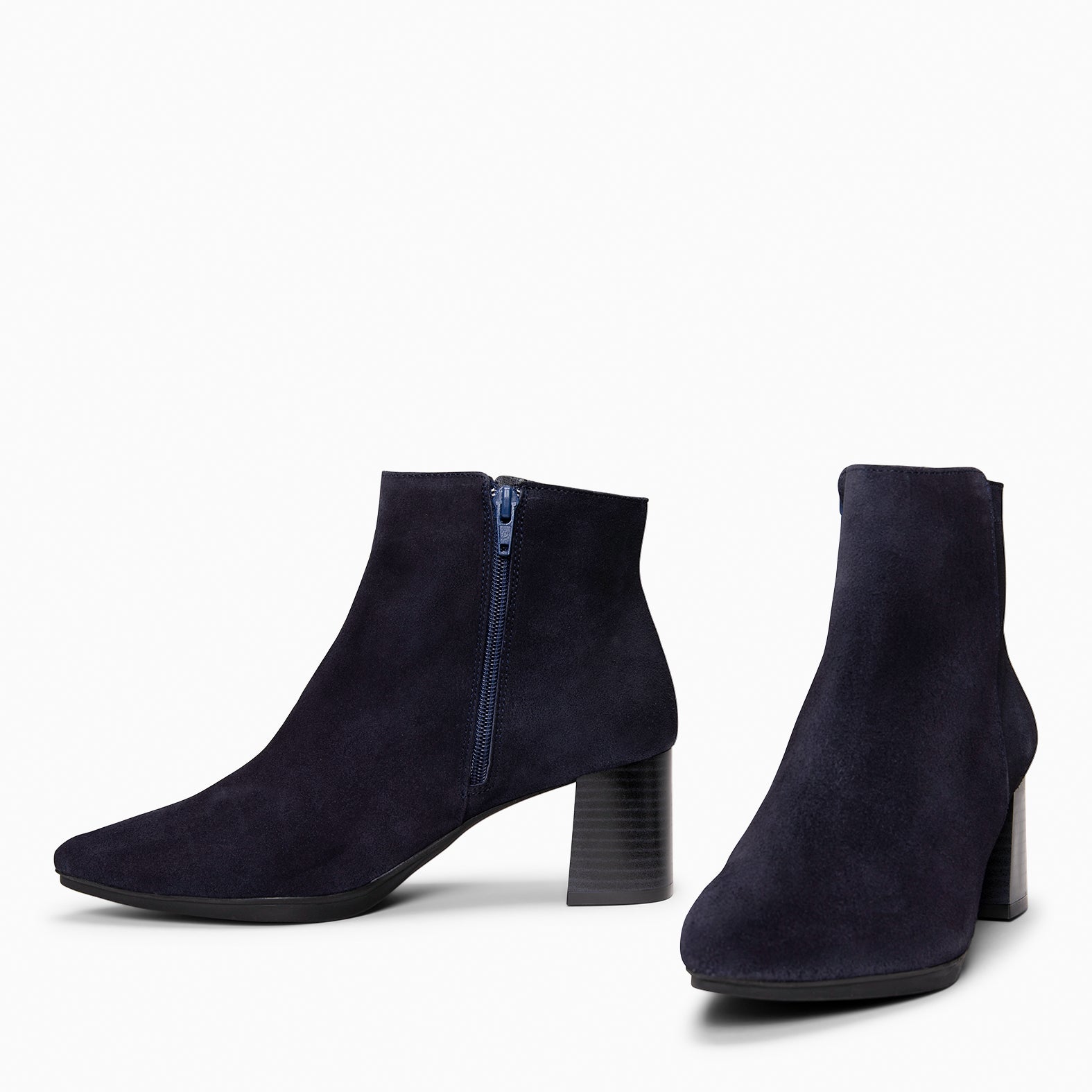 CITY - Botines de tacón ancho y punta fina MARINO - miMaO ®