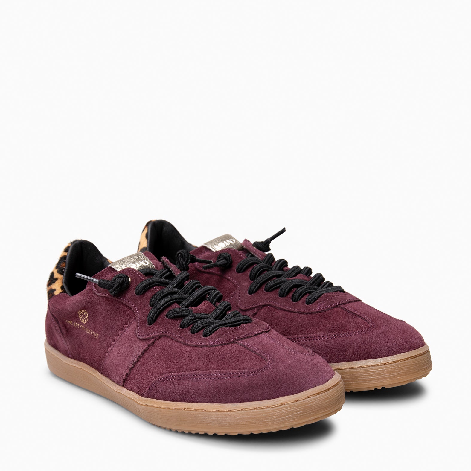 STÜDIO 01 -  BURGUNDY Suede sneakers 