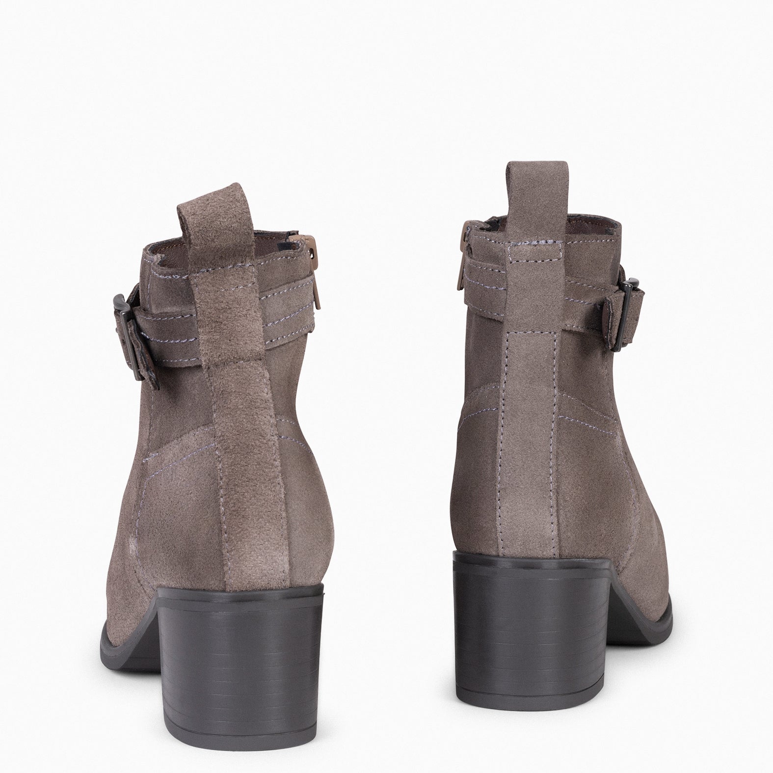 SEATTLE - Botines serraje mujer en color TAUPE - miMaO ®