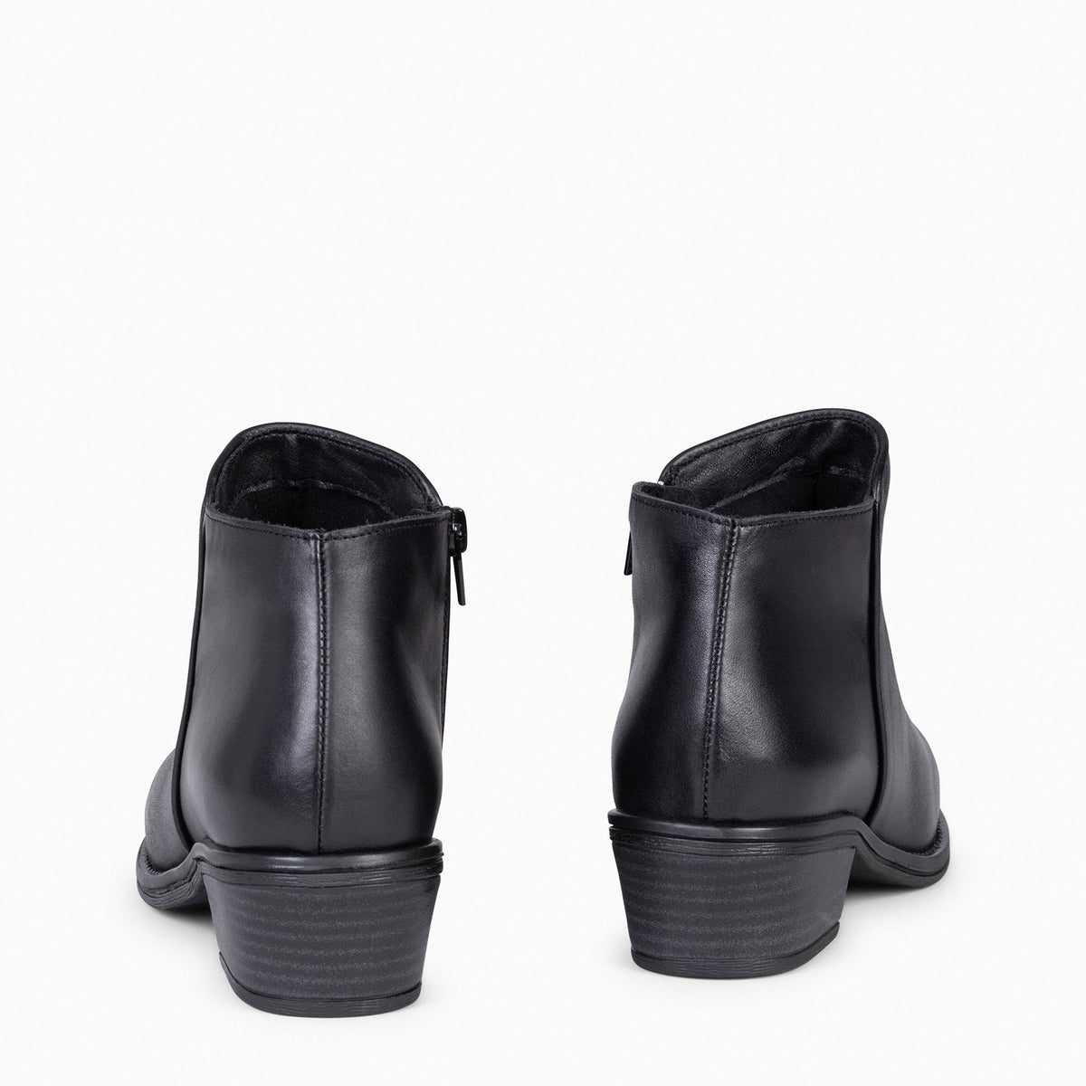 BALTIMOR - Botines piel de napa mujer de color NEGRO