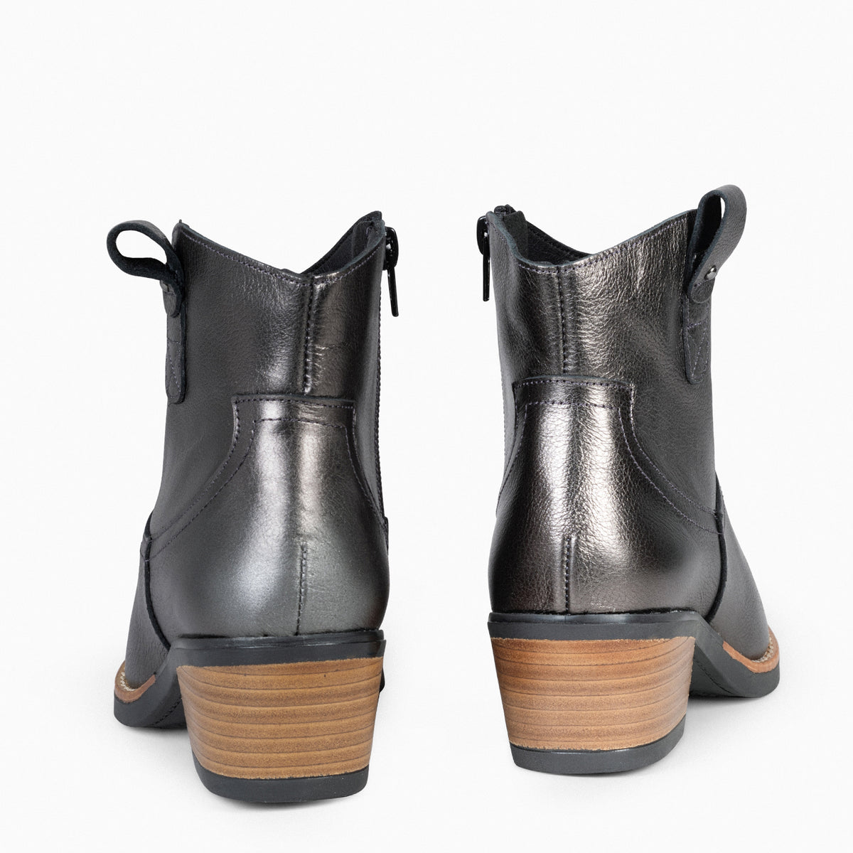 LUISIANA - Botín estilo cowboy PLOMO