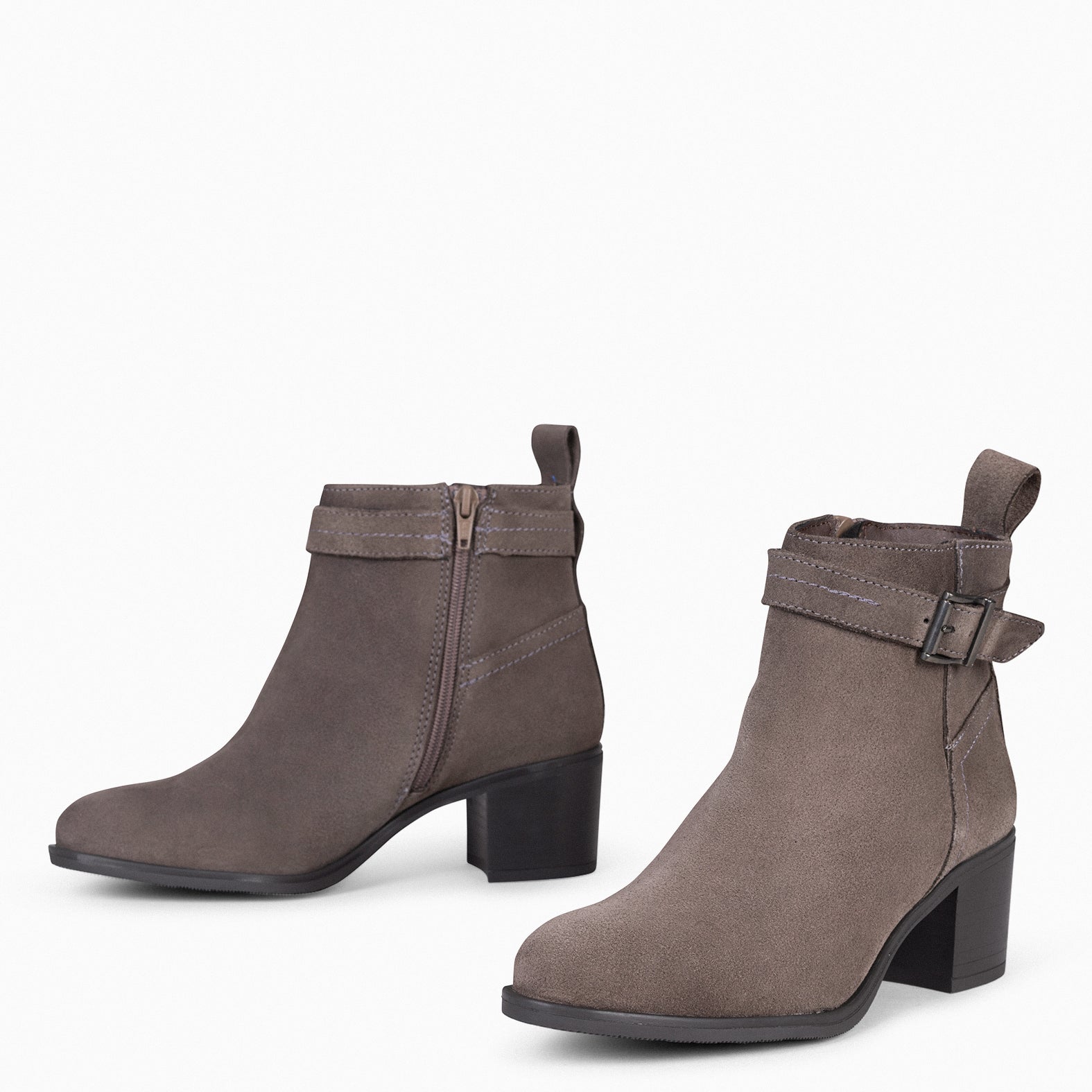SEATTLE - Botines serraje mujer en color TAUPE - miMaO ®