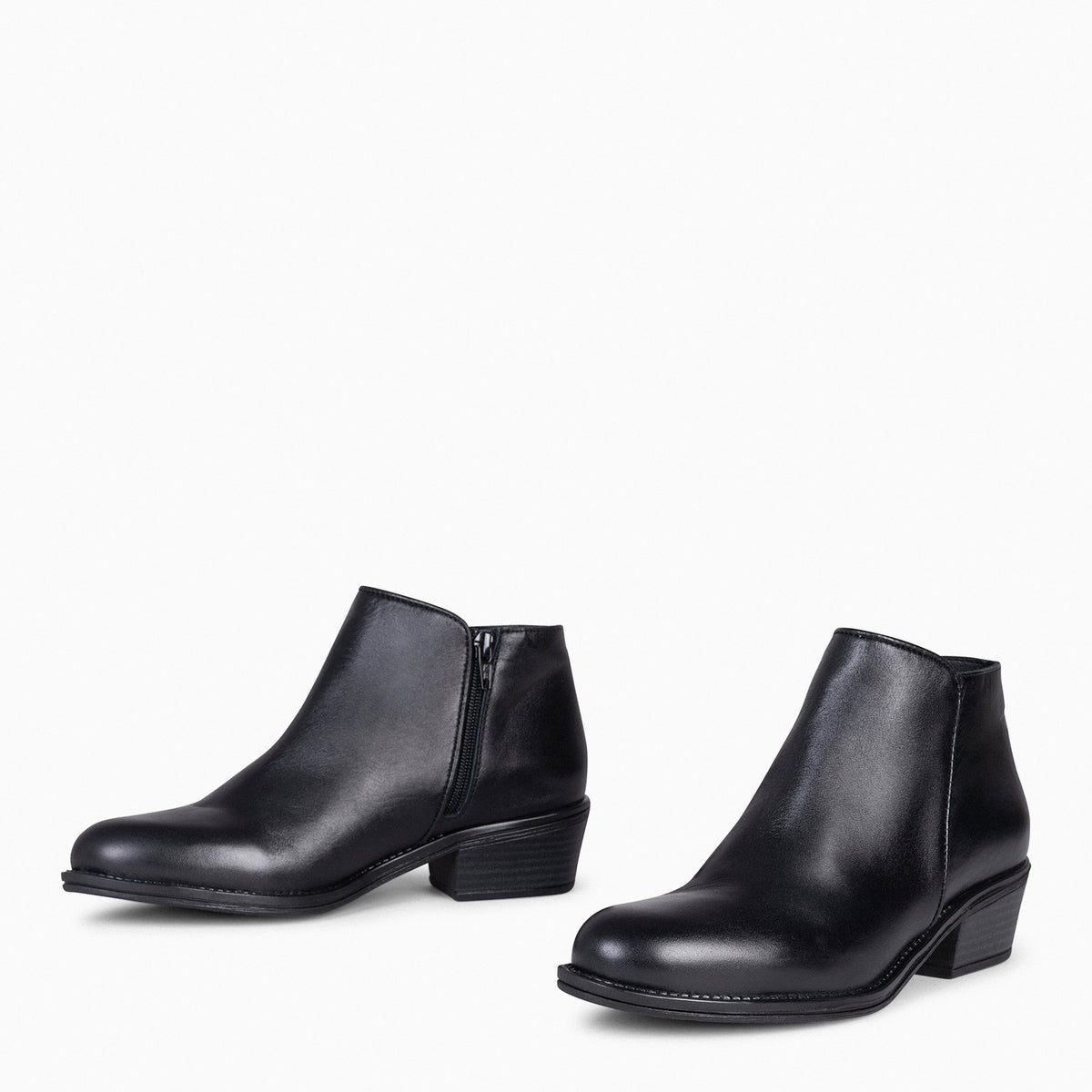 BALTIMOR - Botines piel de napa mujer de color NEGRO