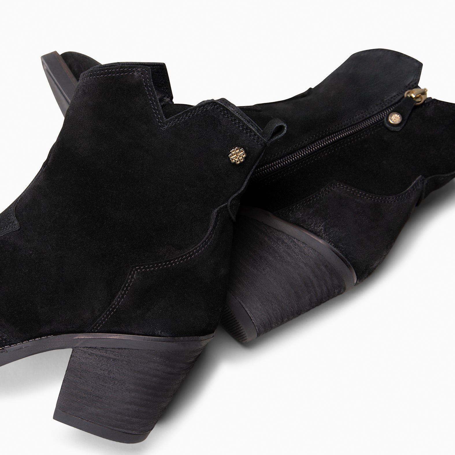 BEDFORD – Botines cowboy con tacón NEGRO - miMaO ®