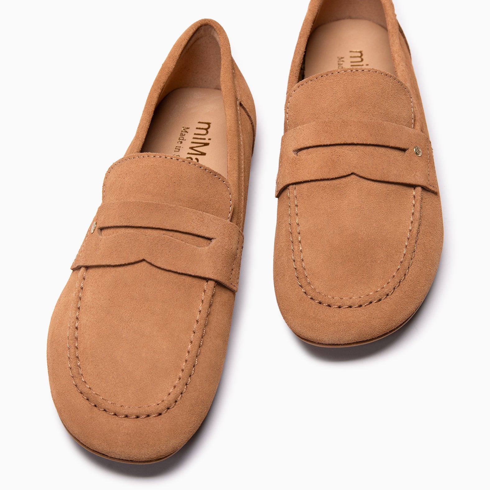 TIERRA - CAMEL Baresoft suede loafers 