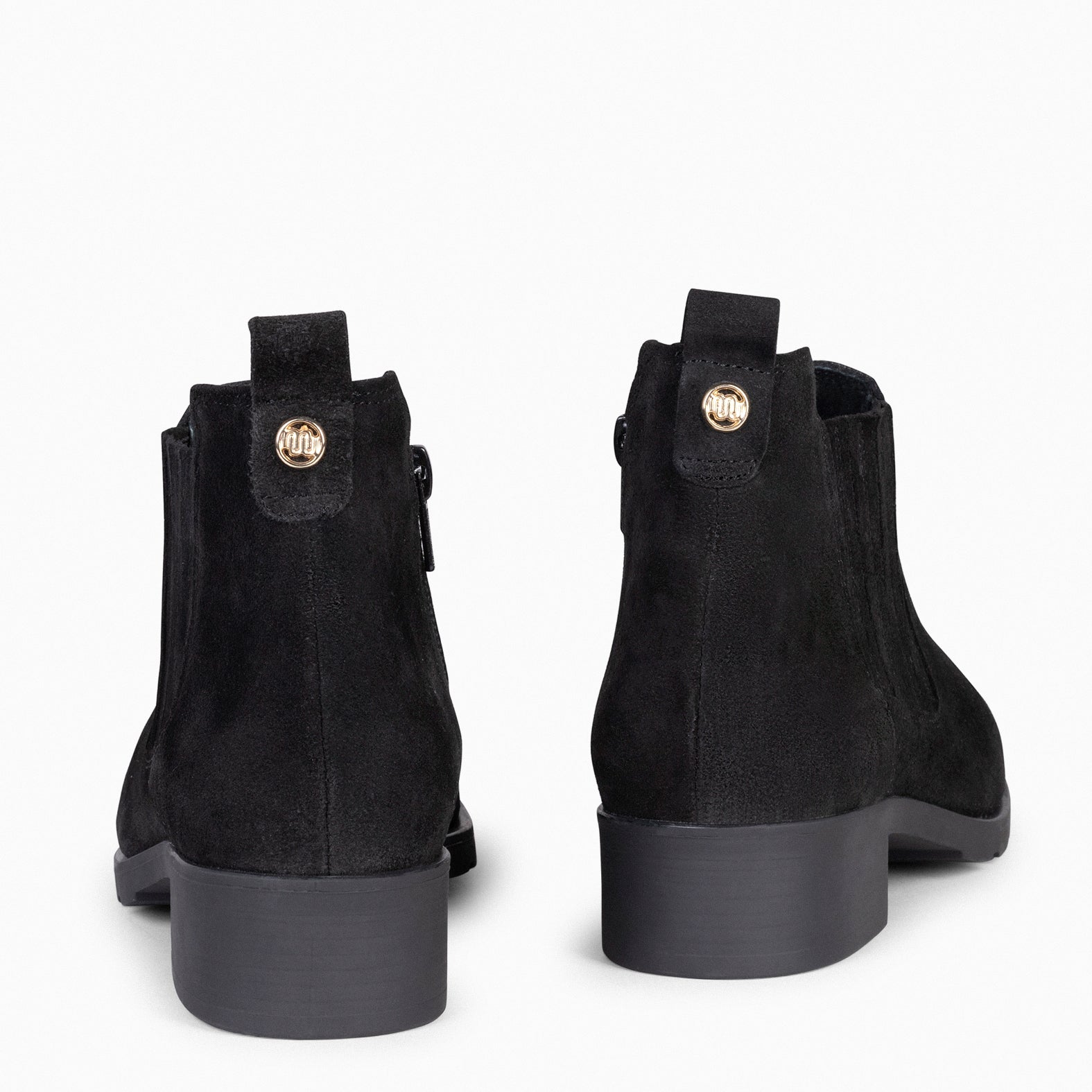OHIO – BLACK Women low heel booties 
