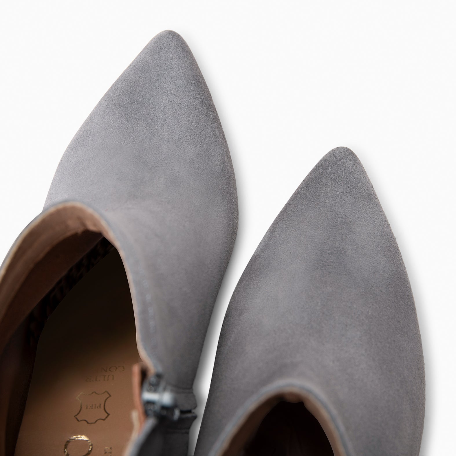 LORD – Botines tacón bajo GRIS - miMaO ®