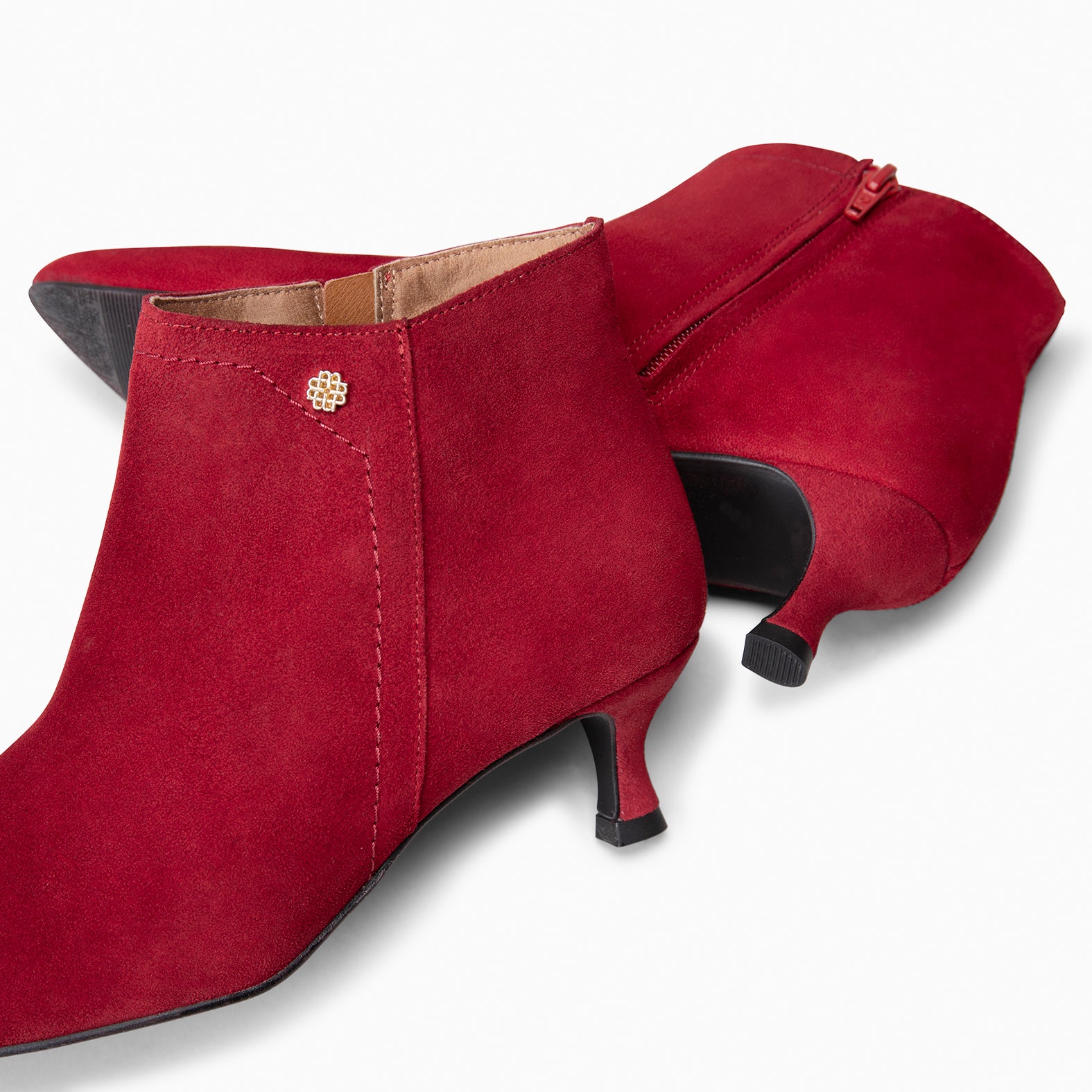 LORD – Botines tacón bajo ROJO - miMaO ®