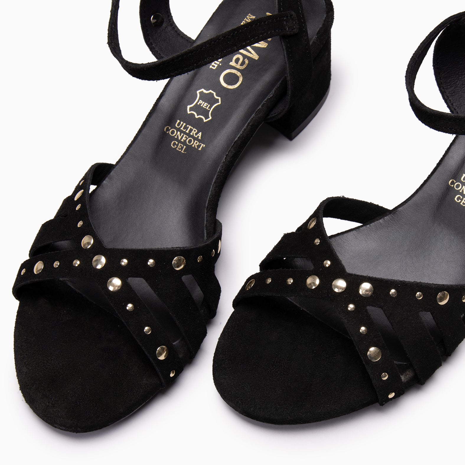 DAISY - BLACK Mid-heel sandals