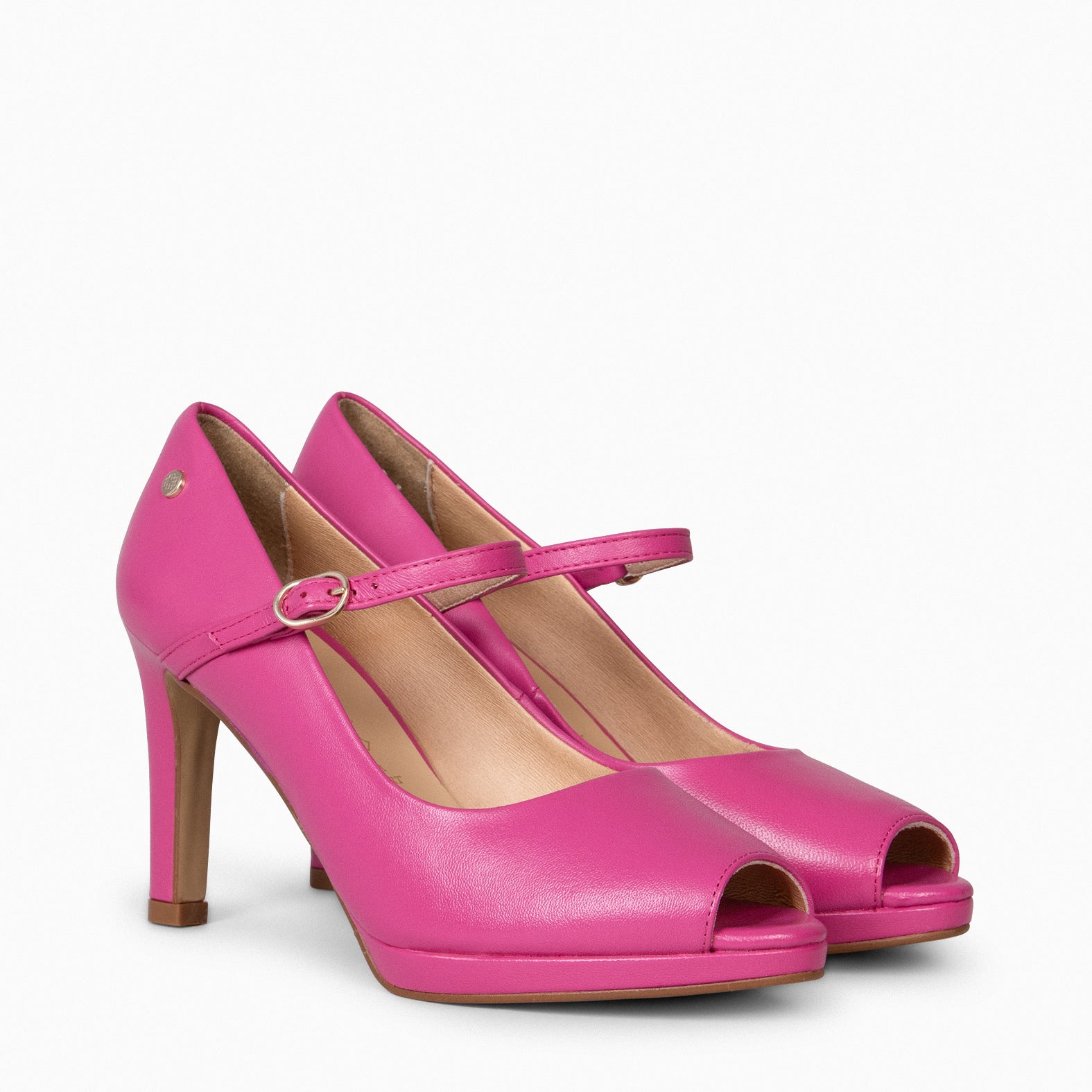 CASSIS - Zapato Peep Toe con correa FUCSIA - miMaO ®