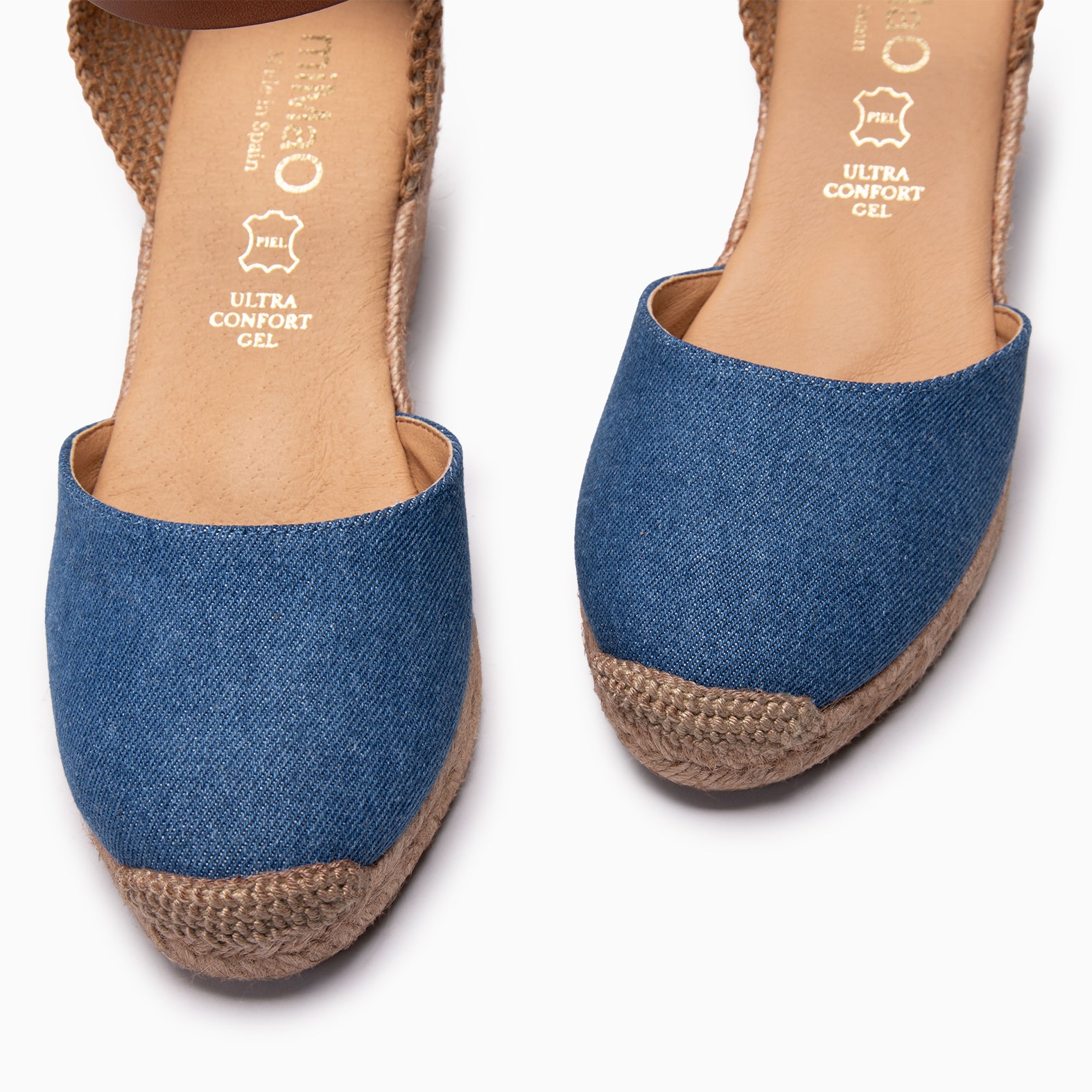 ALTEA - BLUE MID-WEDGE ESPADRILLE