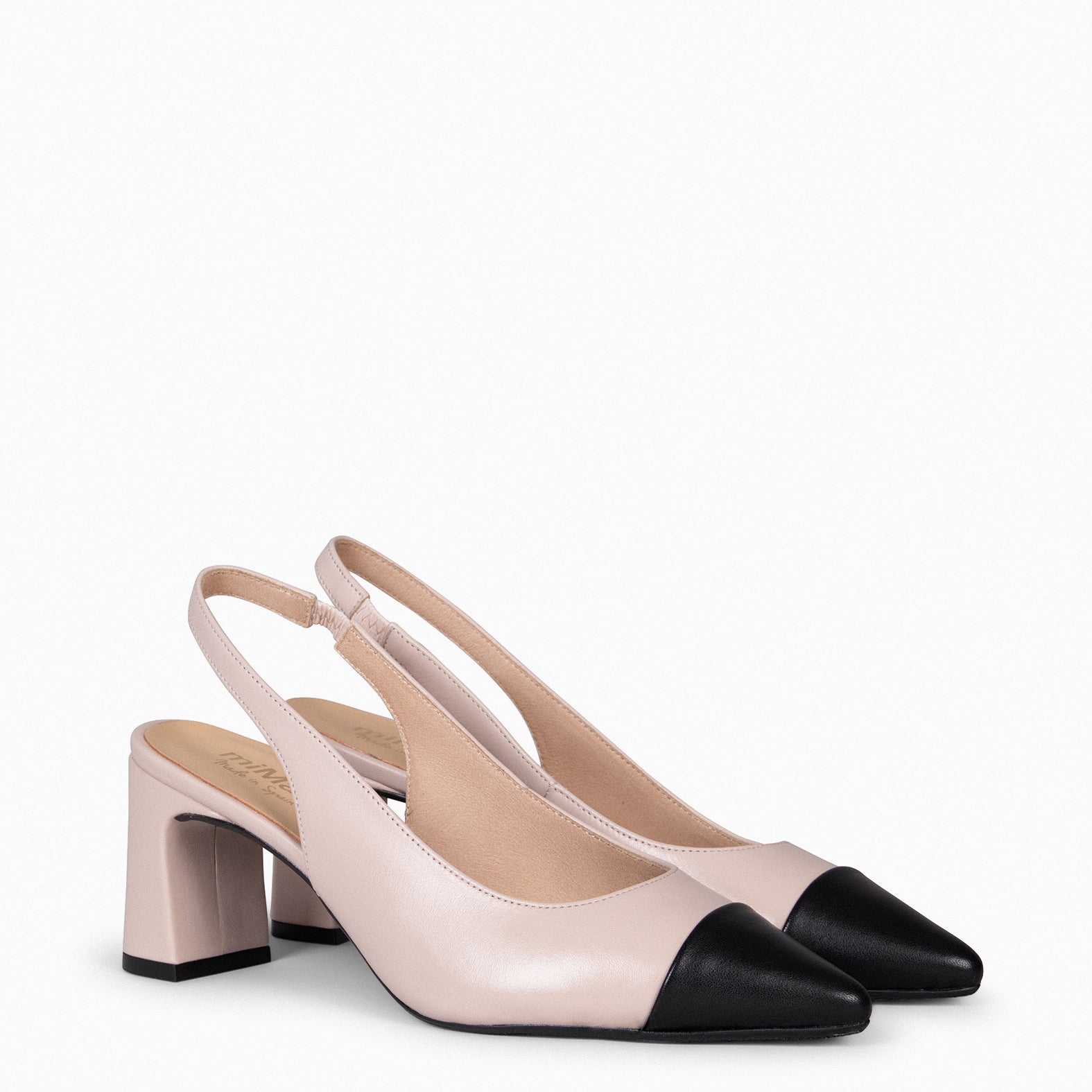 DIANA - Zapato NUDE puntera afilada NEGRO - miMaO ®