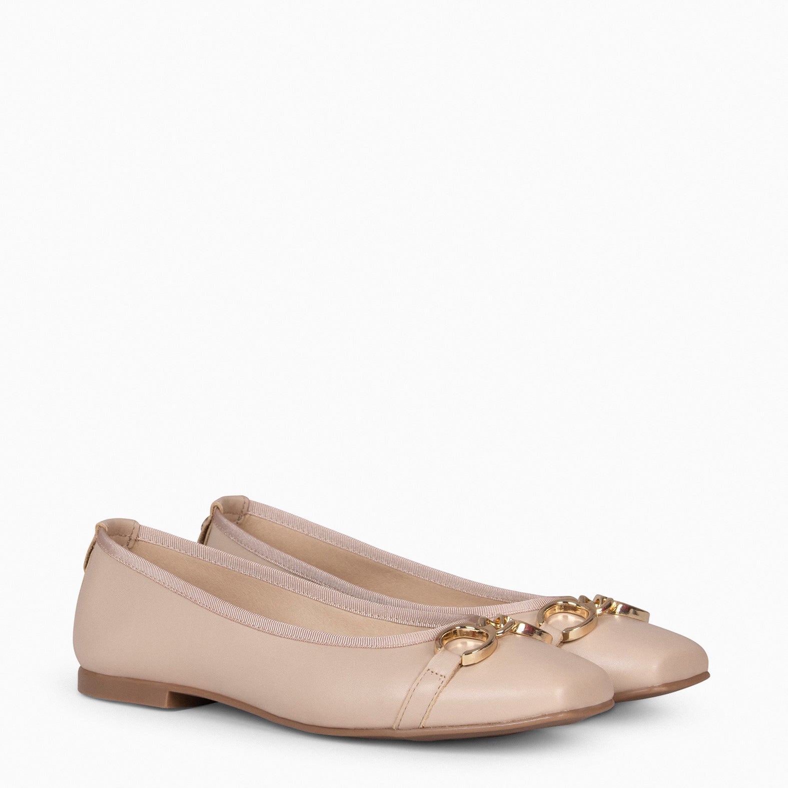 SIMBI - BEIGE Ballerina with horsebit