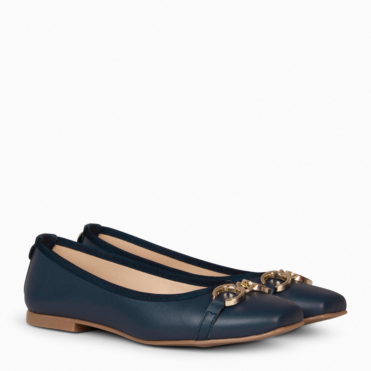 SIMBI - NAVY Ballerina with horsebit