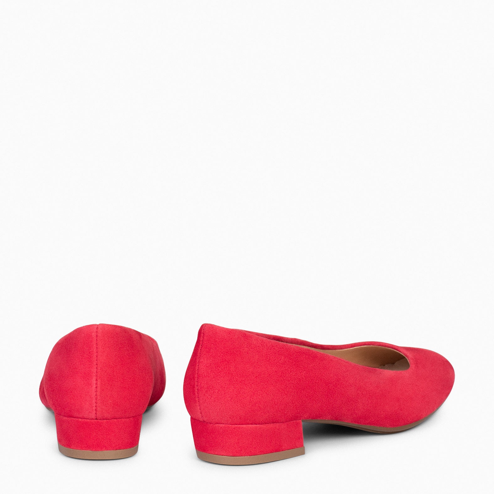 URBAN XS - Zapatos de tacón bajo de ante ROJO - miMaO ®