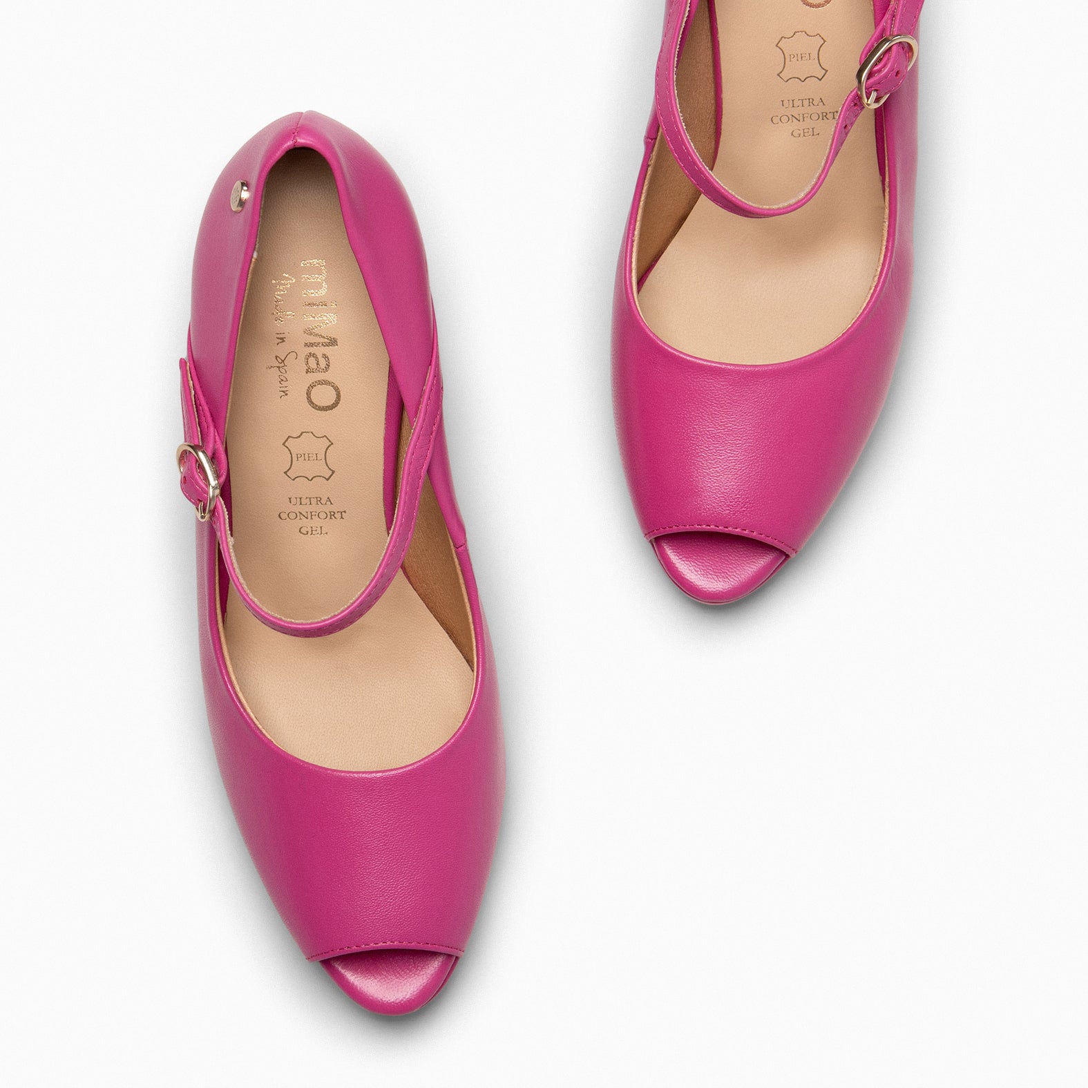 CASSIS - Zapato Peep Toe con correa FUCSIA - miMaO ®