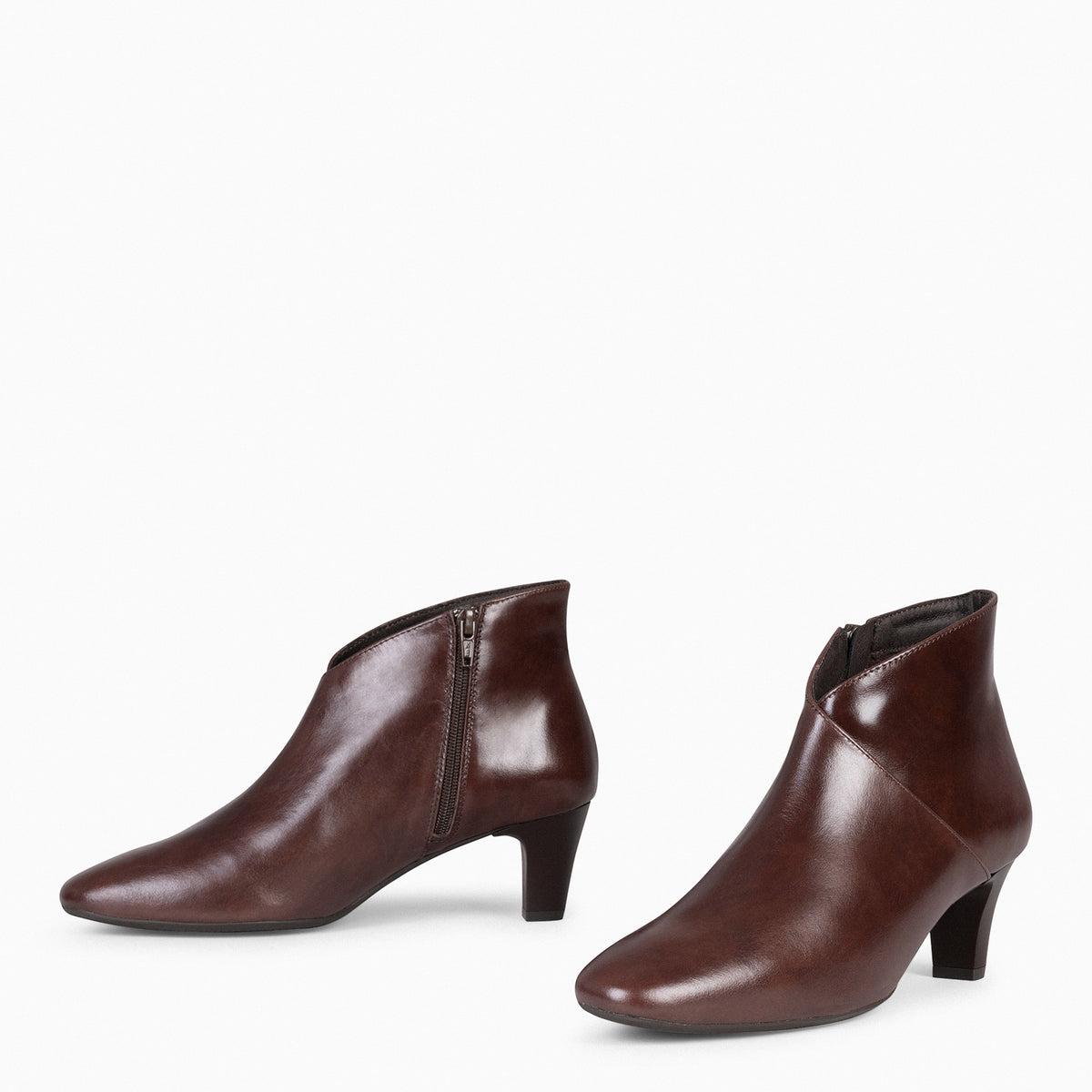 LADY - Botines napa mujer MARRÓN