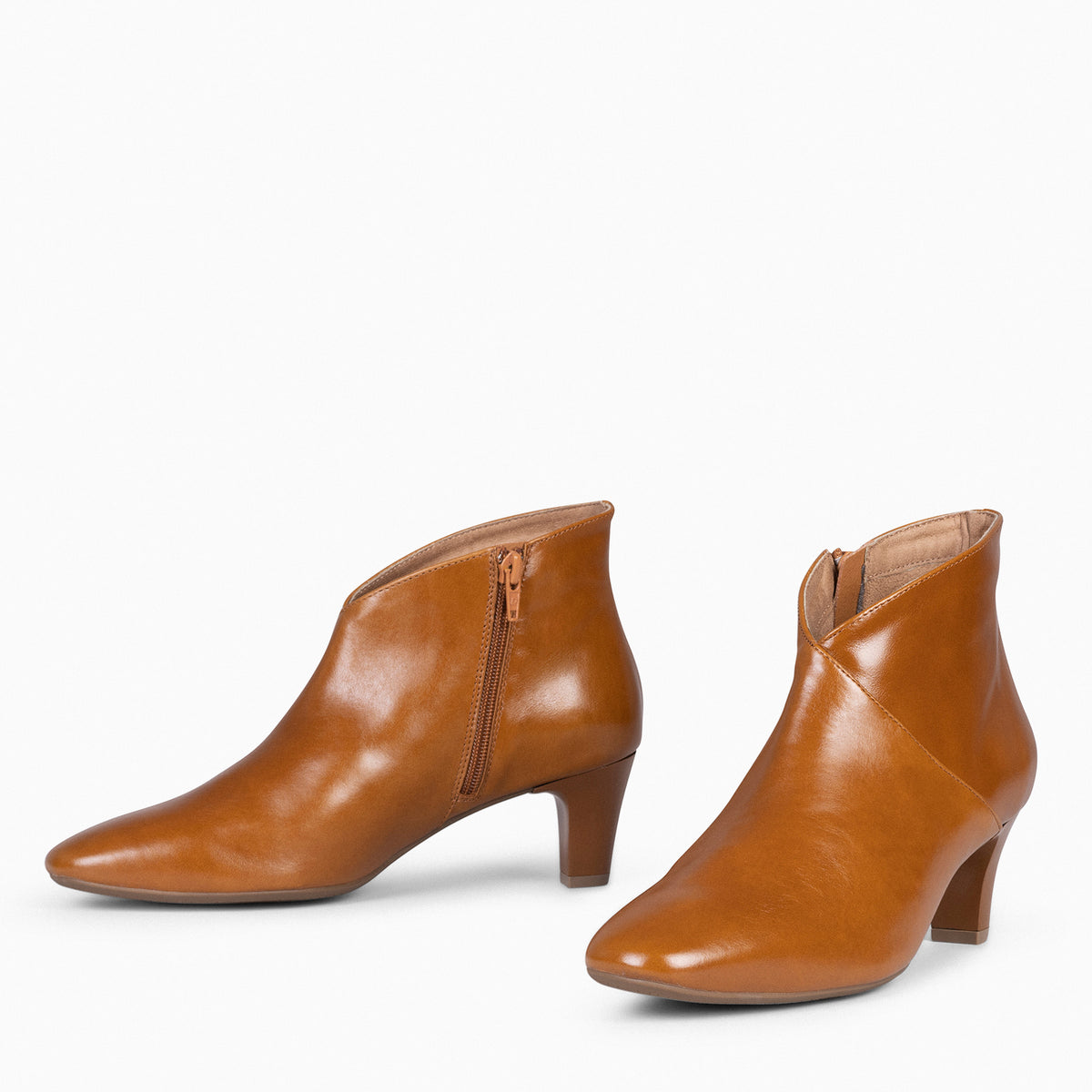 LADY - Botines napa mujer CAMEL