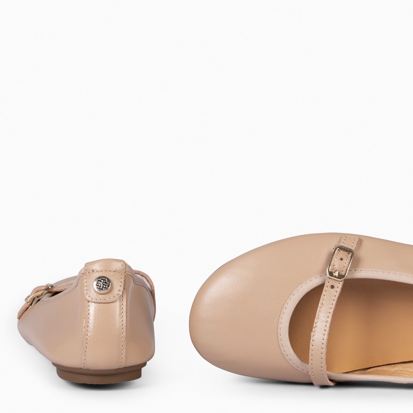 MANDY - BAILARINA PLANA BARESOFT TAUPE - miMaO ®