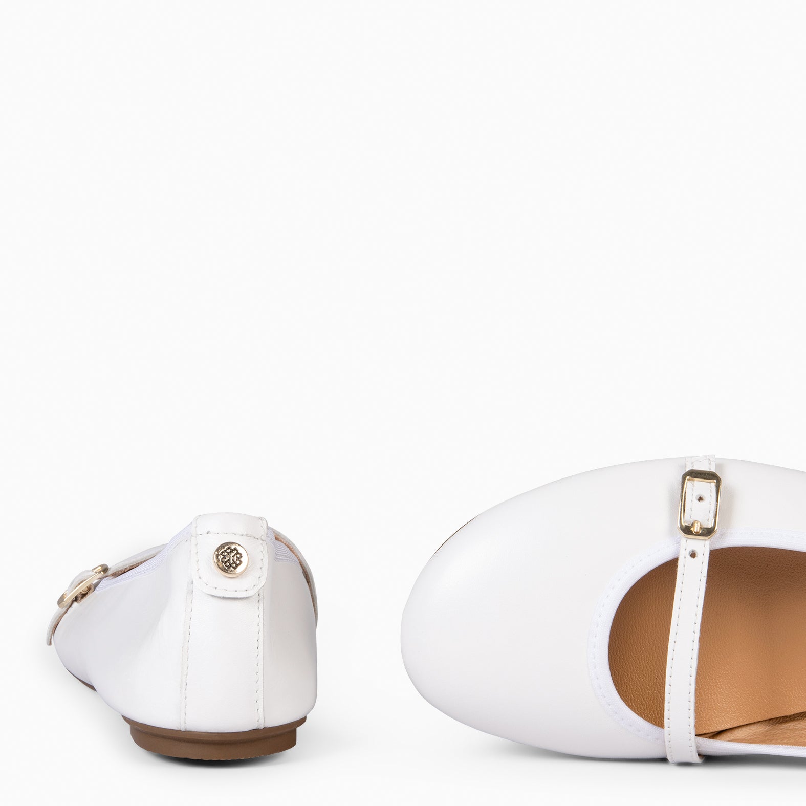 MANDY - BAILARINA PLANA BARESOFT BLANCO - miMaO ®