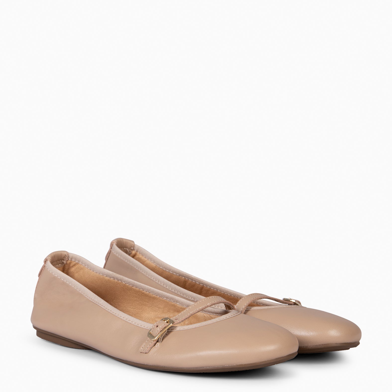 MANDY - BAILARINA PLANA BARESOFT TAUPE - miMaO ®