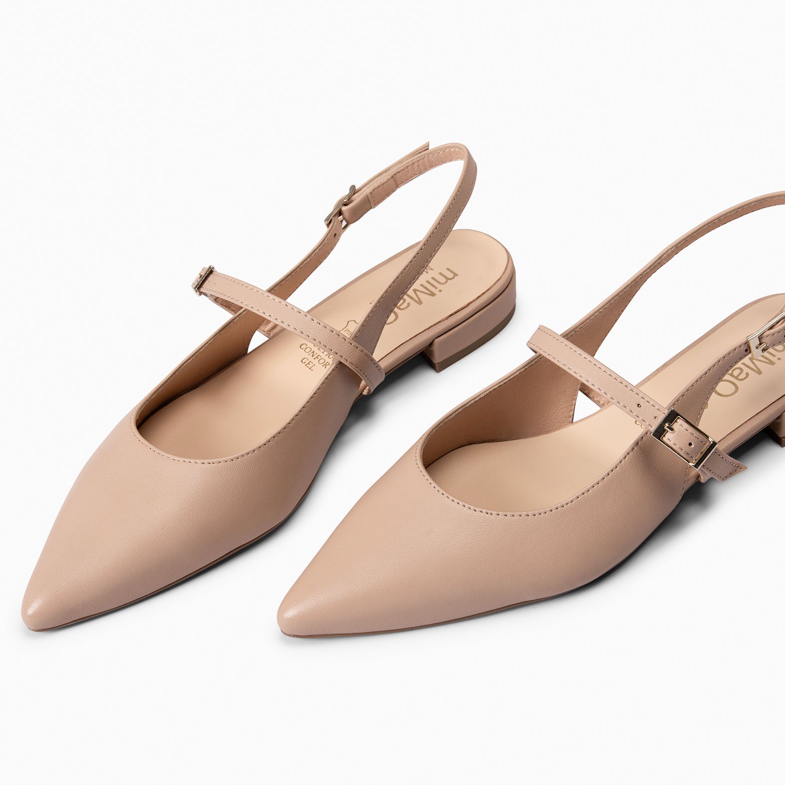 EVA - ZAPATOS ELEGANTES DESTALONADOS NUDE - miMaO ®