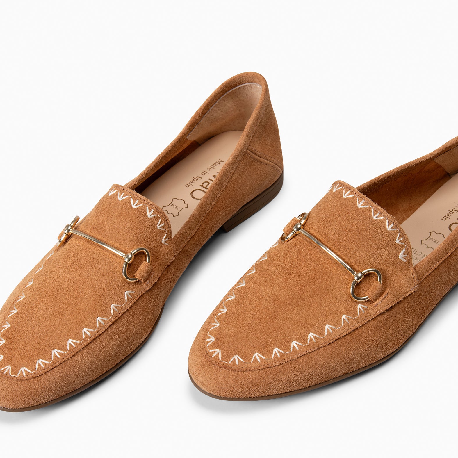 BLAKE - MOCASINES DE SERRAJE CAMEL - miMaO ®
