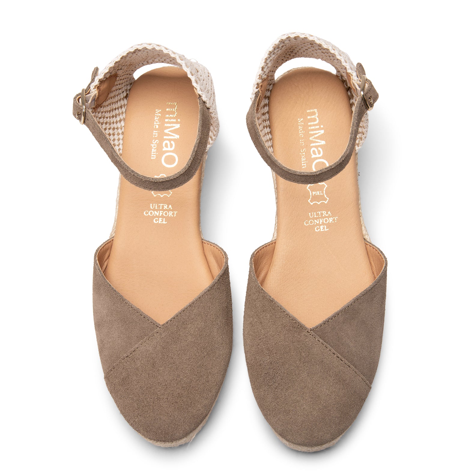 ICA - TAUPE Low wedge espadrilles