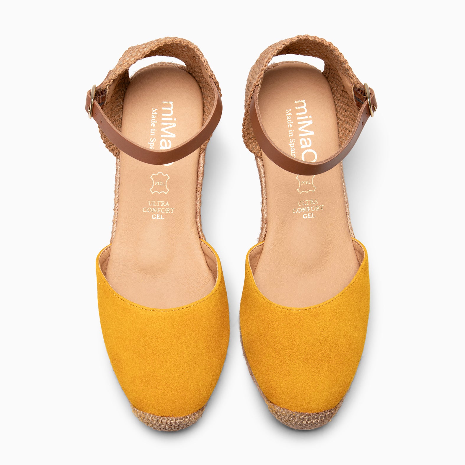 ALTEA - YELLOW MID-WEDGE ESPADRILLE