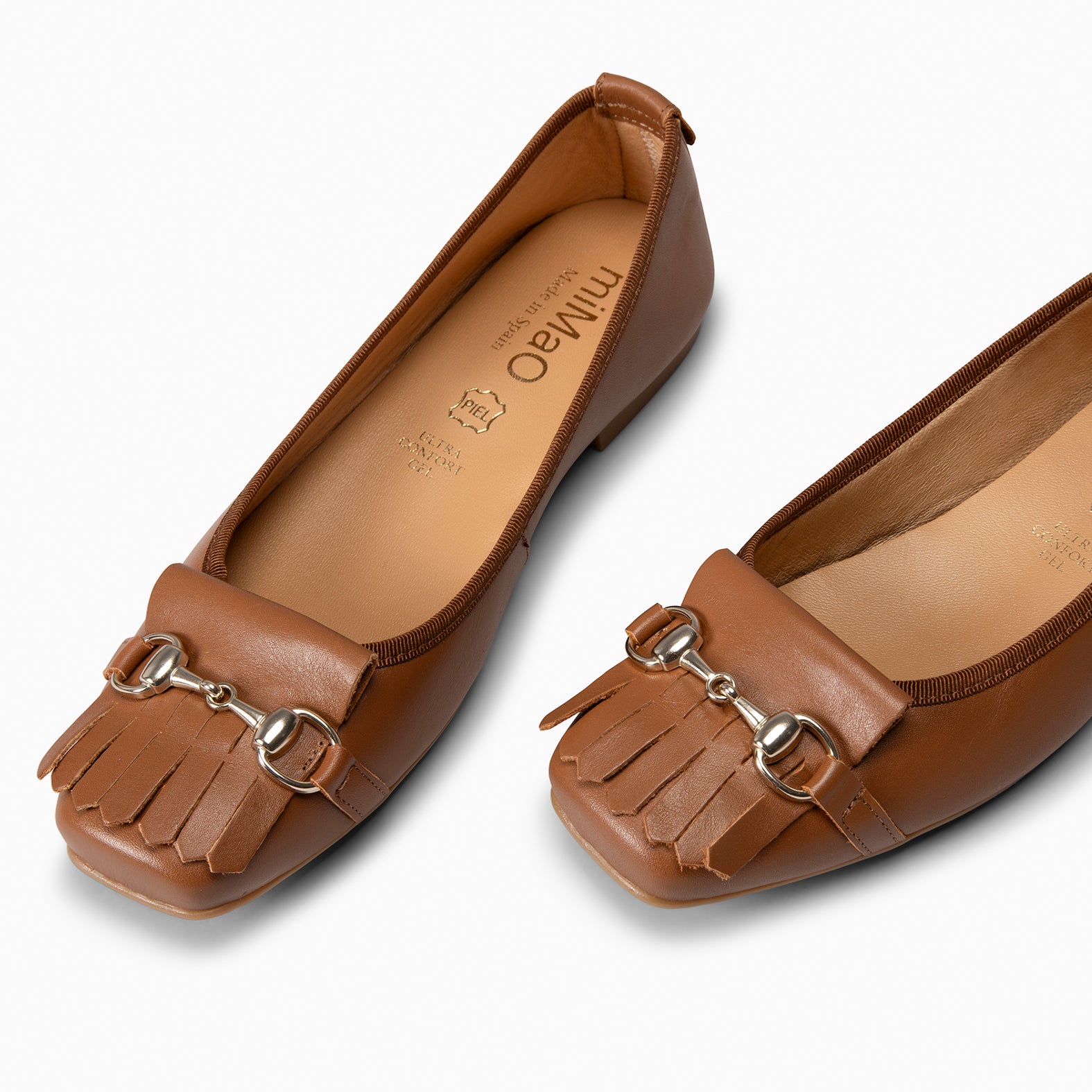 ZOY - Manoletina con puntera cuadrada CAMEL - miMaO ®