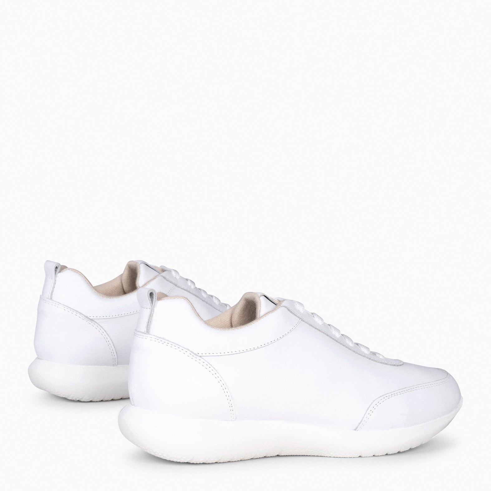 VENICE - WHITE Napa Sneakers with Removable Insole 