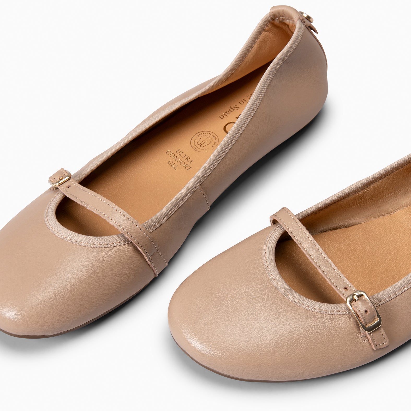 MANDY - BAILARINA PLANA BARESOFT TAUPE - miMaO ®