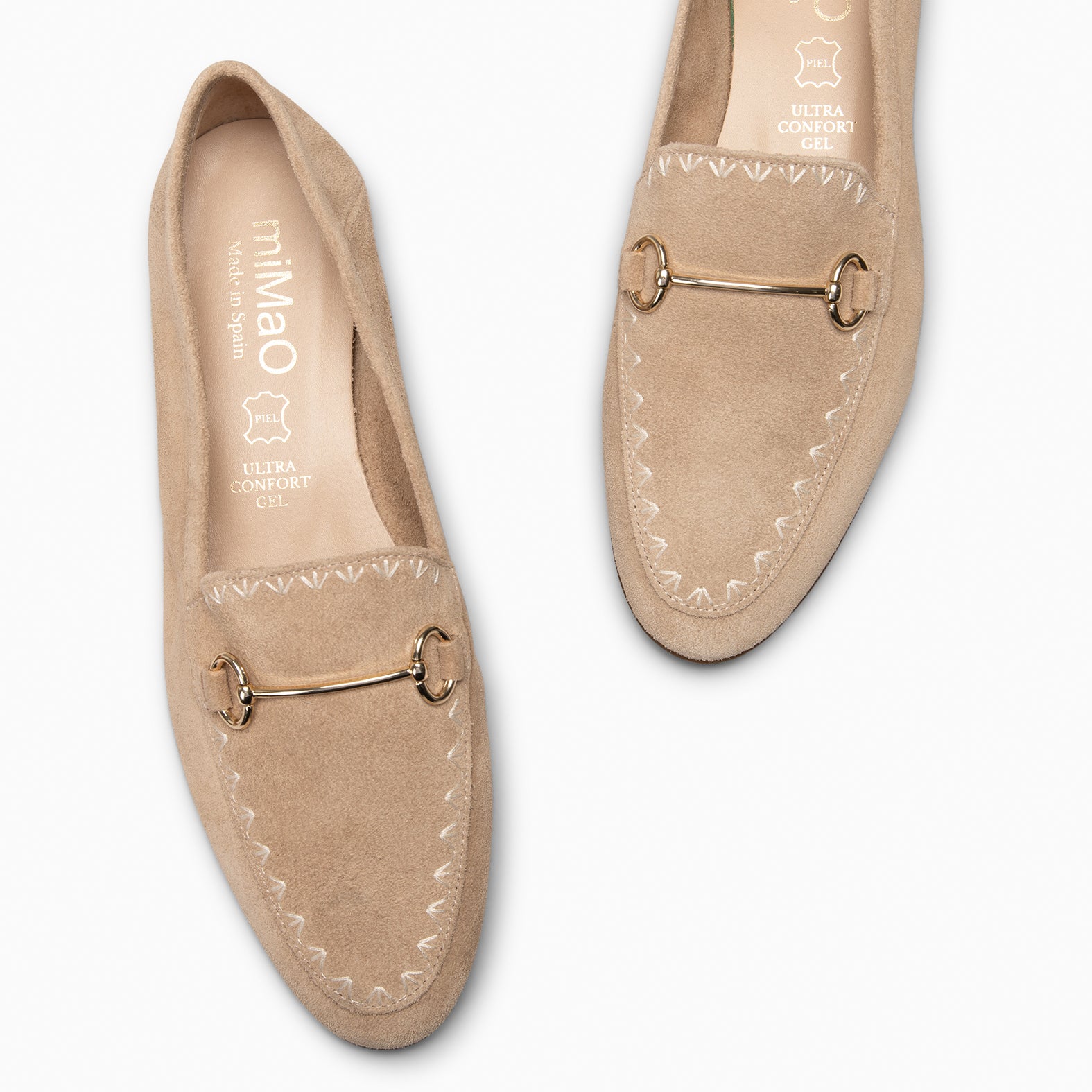 BLAKE - MOCASINES DE SERRAJE BEIGE - miMaO ®