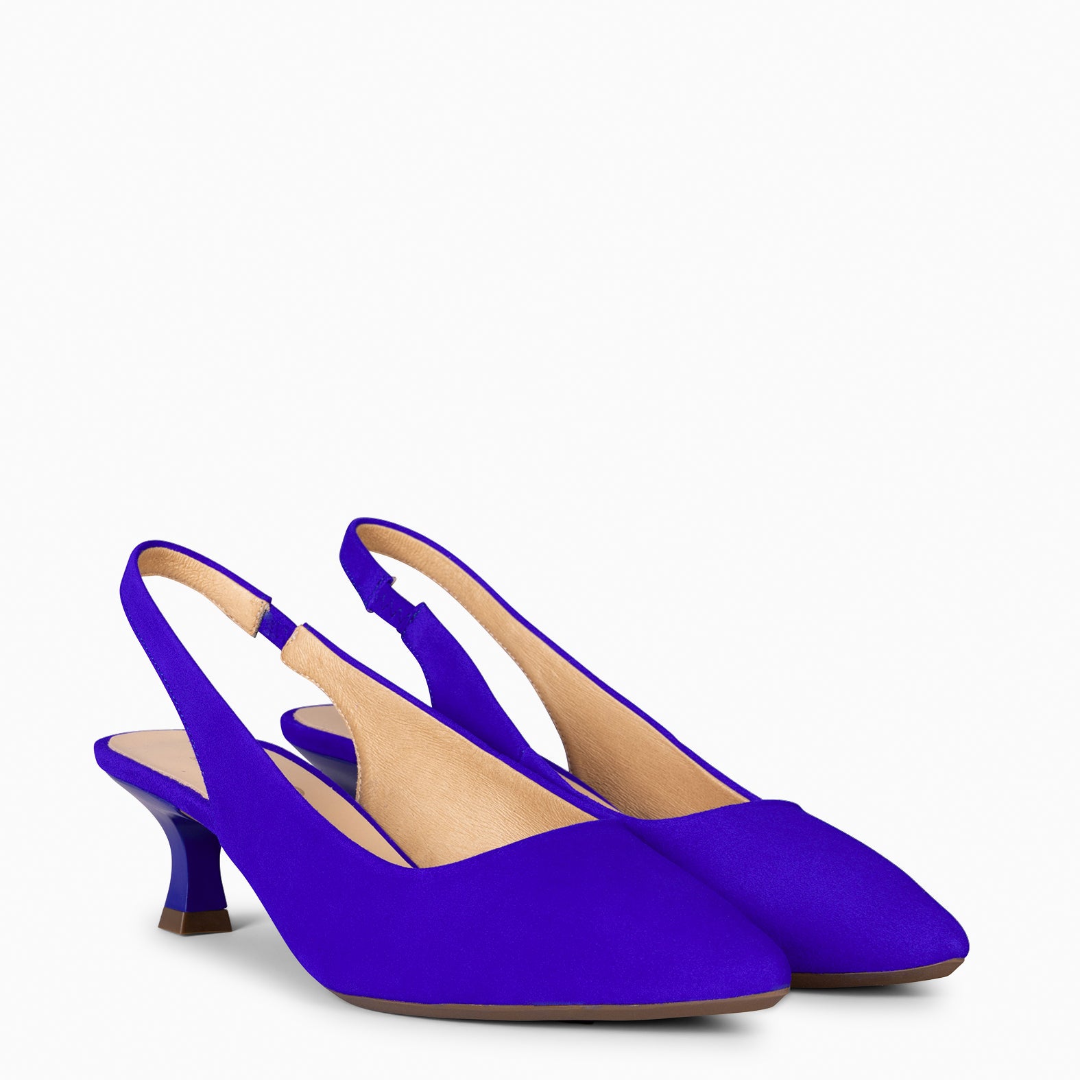 KITTEN DESTALONADO – Zapatos de Tacón acampanado AZUL ELECTRICO - miMaO ®