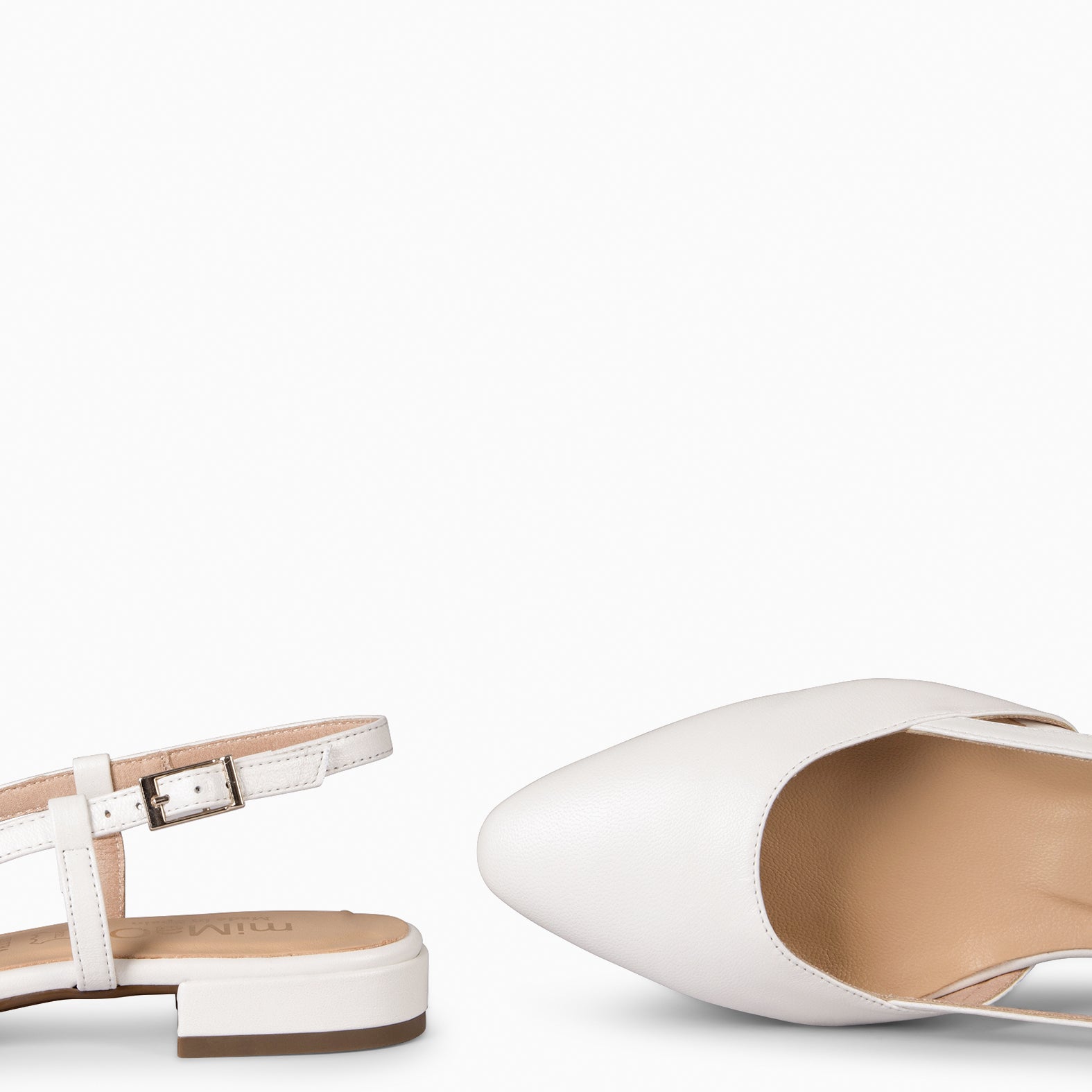 BRUNCH – Zapatos Planos Destalonados NACAR