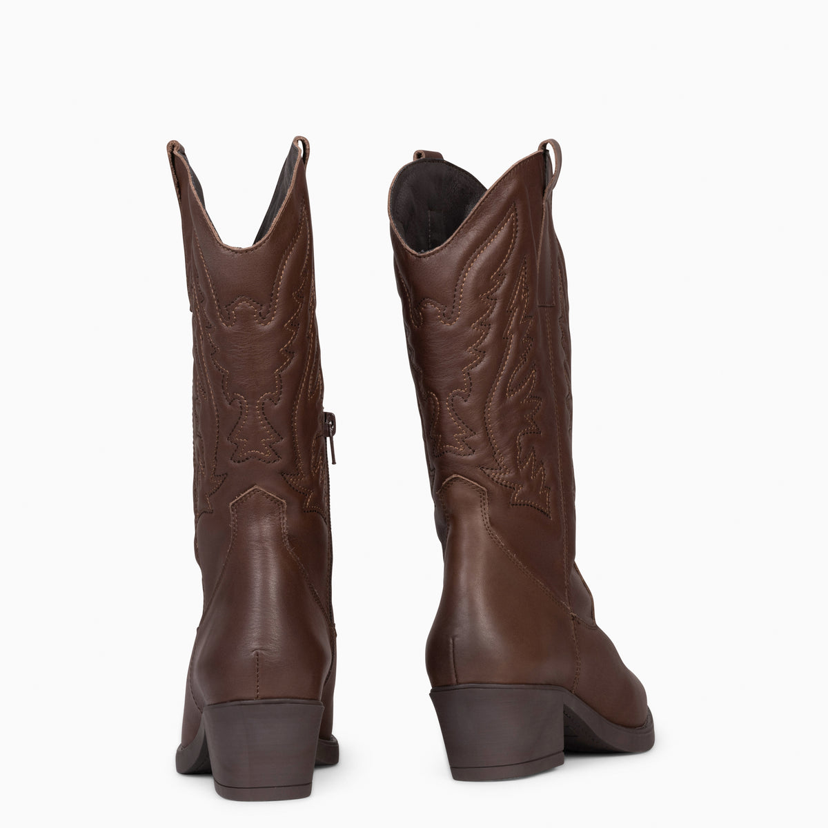 UTAH - Botas Cowboy bordado MARRÓN