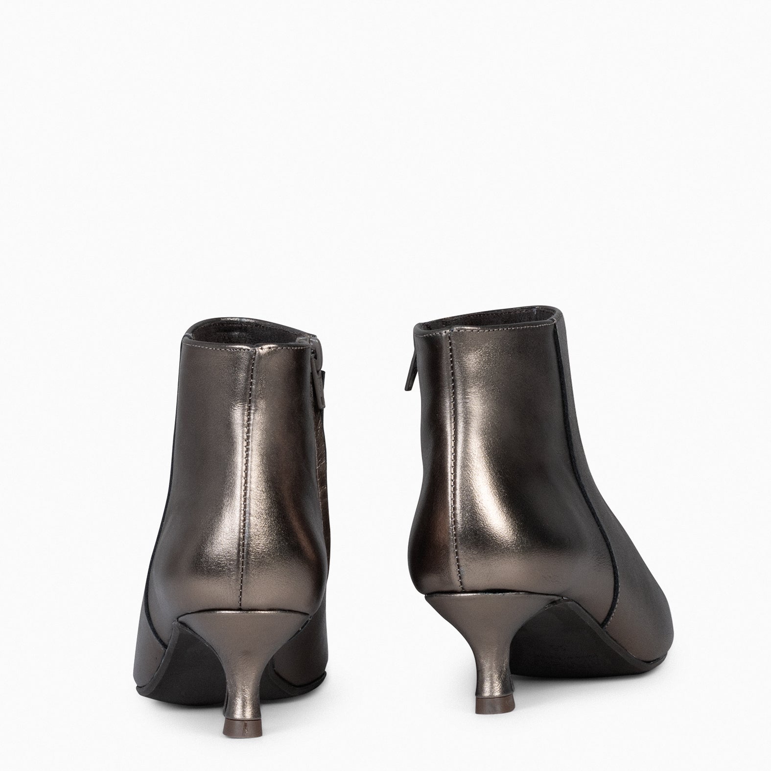 ROYAL - Botines tacón bajo BRONCE napa - miMaO ®