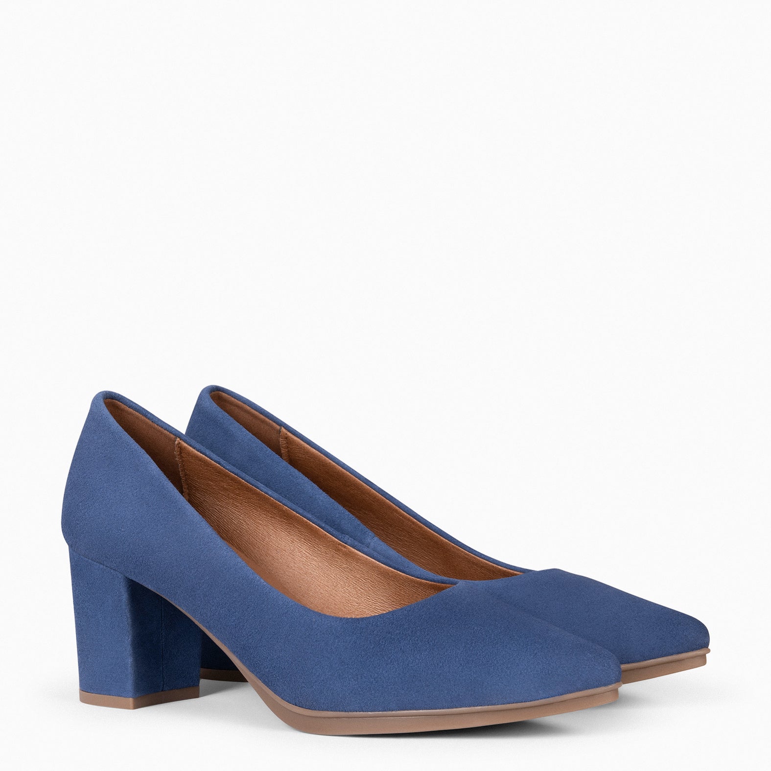 URBAN S - Zapatos de tacón medio en ante AZUL - miMaO ®