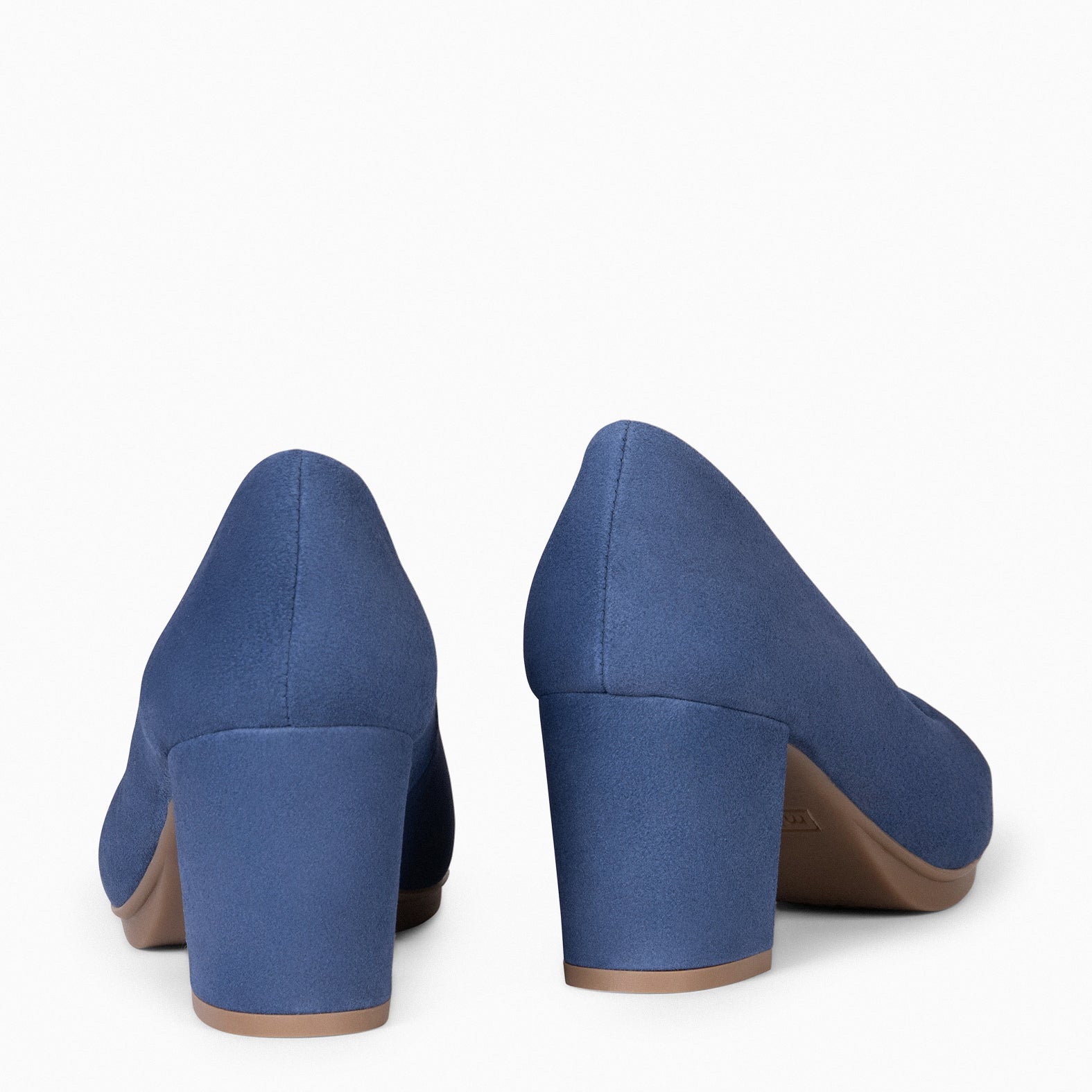 URBAN S - Zapatos de tacón medio en ante AZUL - miMaO ®