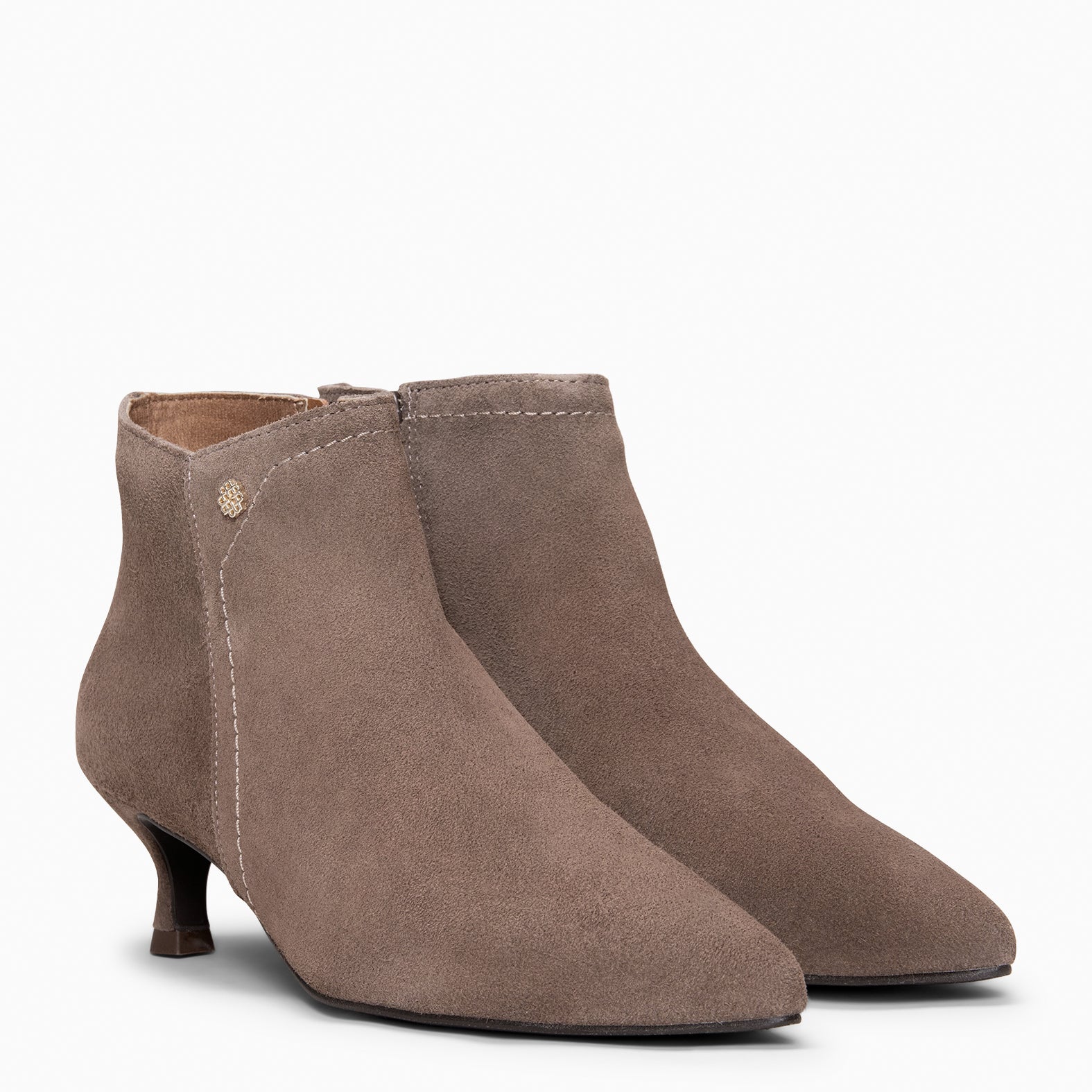 LORD – TAUPE Low heel booties 