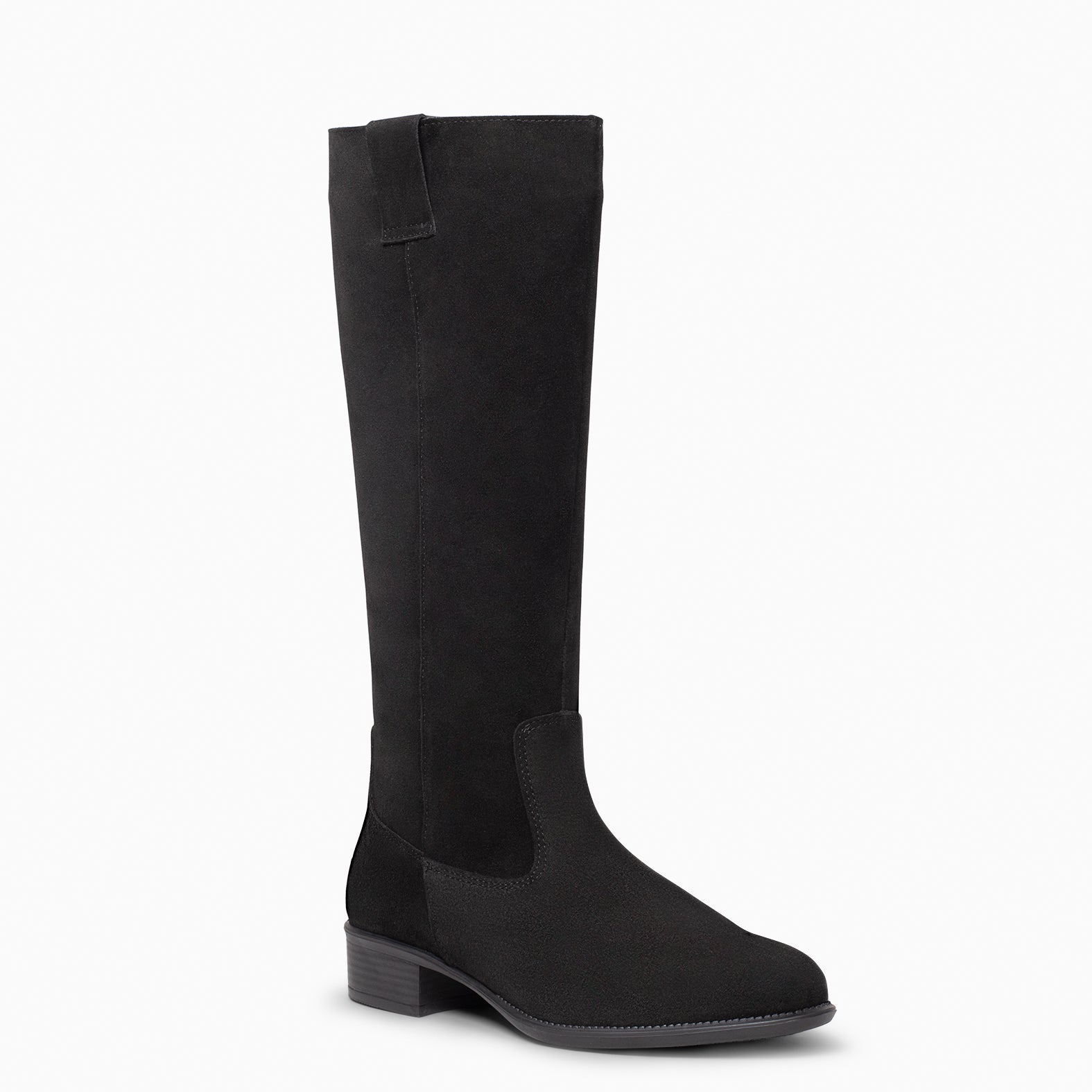 TEXAS – Bottes à talon bas NOIR