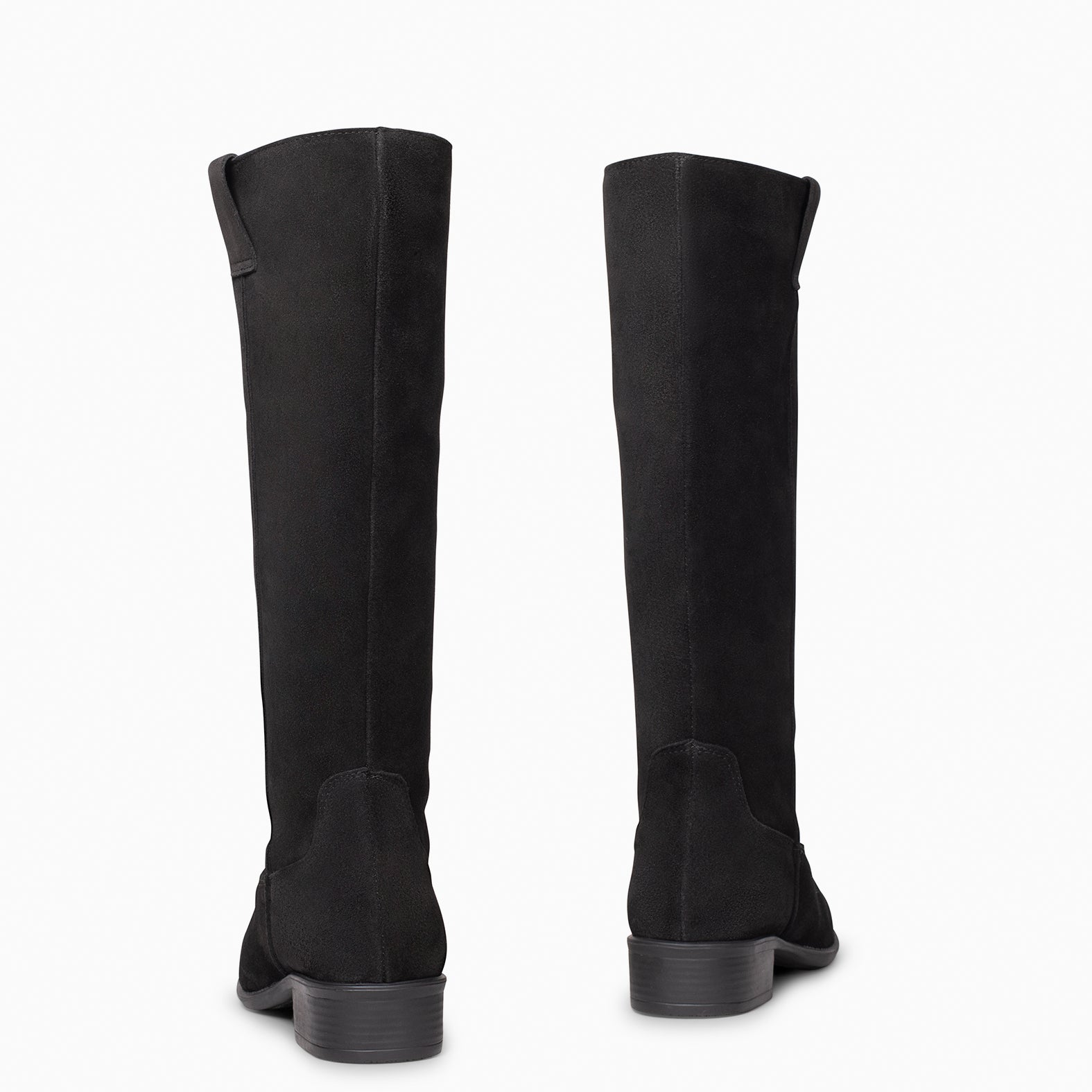 TEXAS – Bottes à talon bas NOIR