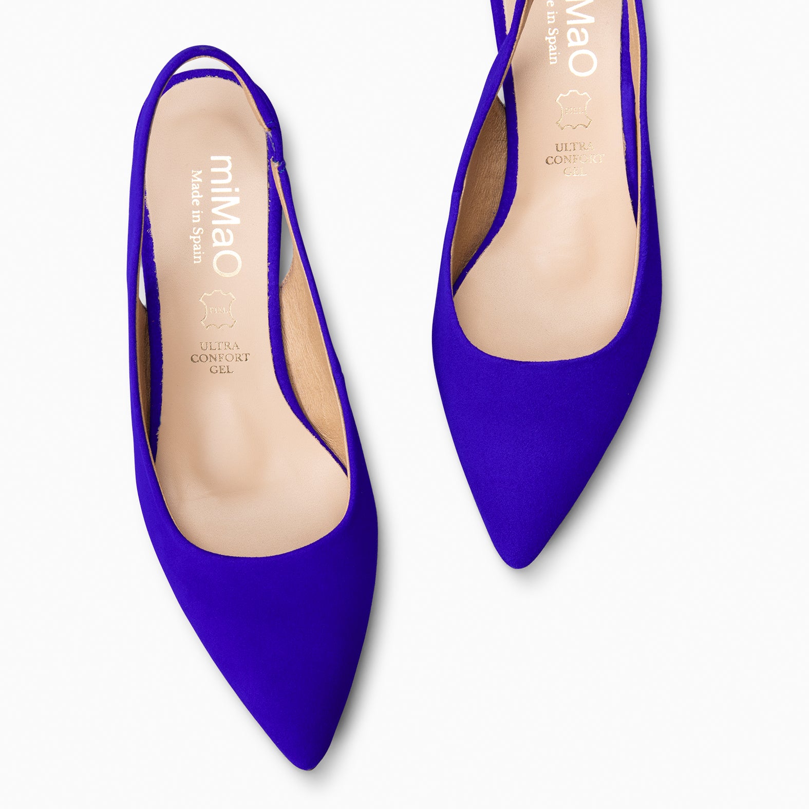 KITTEN DESTALONADO – Zapatos de Tacón acampanado AZUL ELECTRICO - miMaO ®