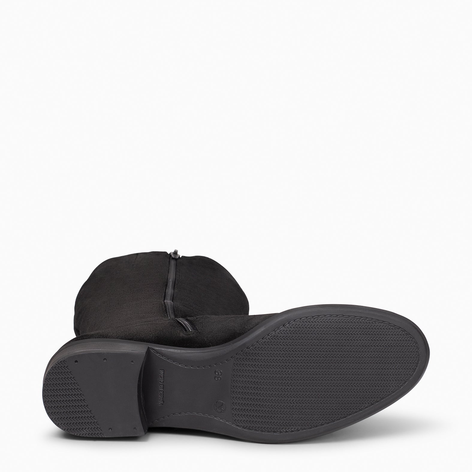TEXAS – Bottes à talon bas NOIR