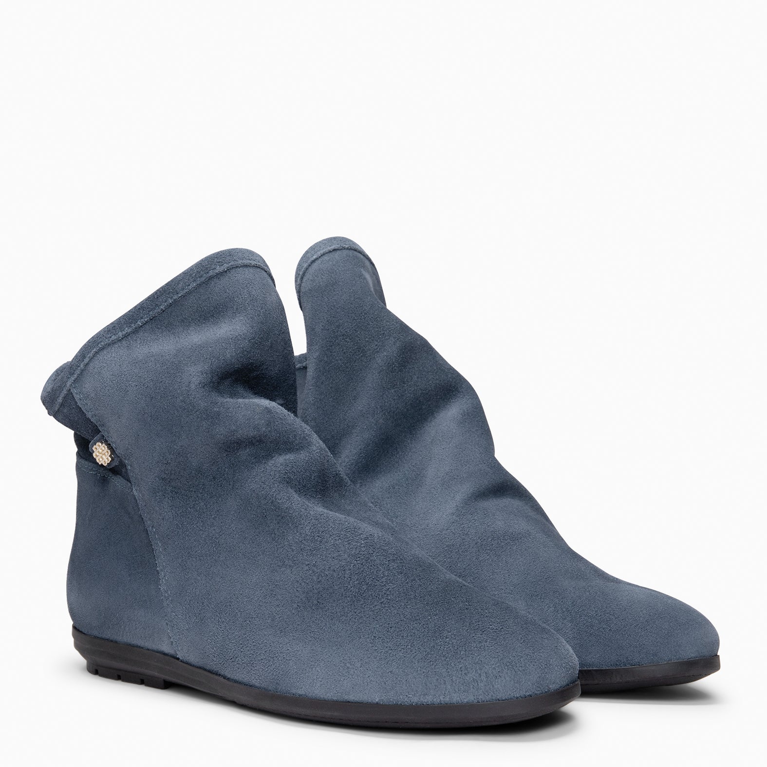 CHESS - Botines de ante con caña fruncida AZUL - miMaO ®